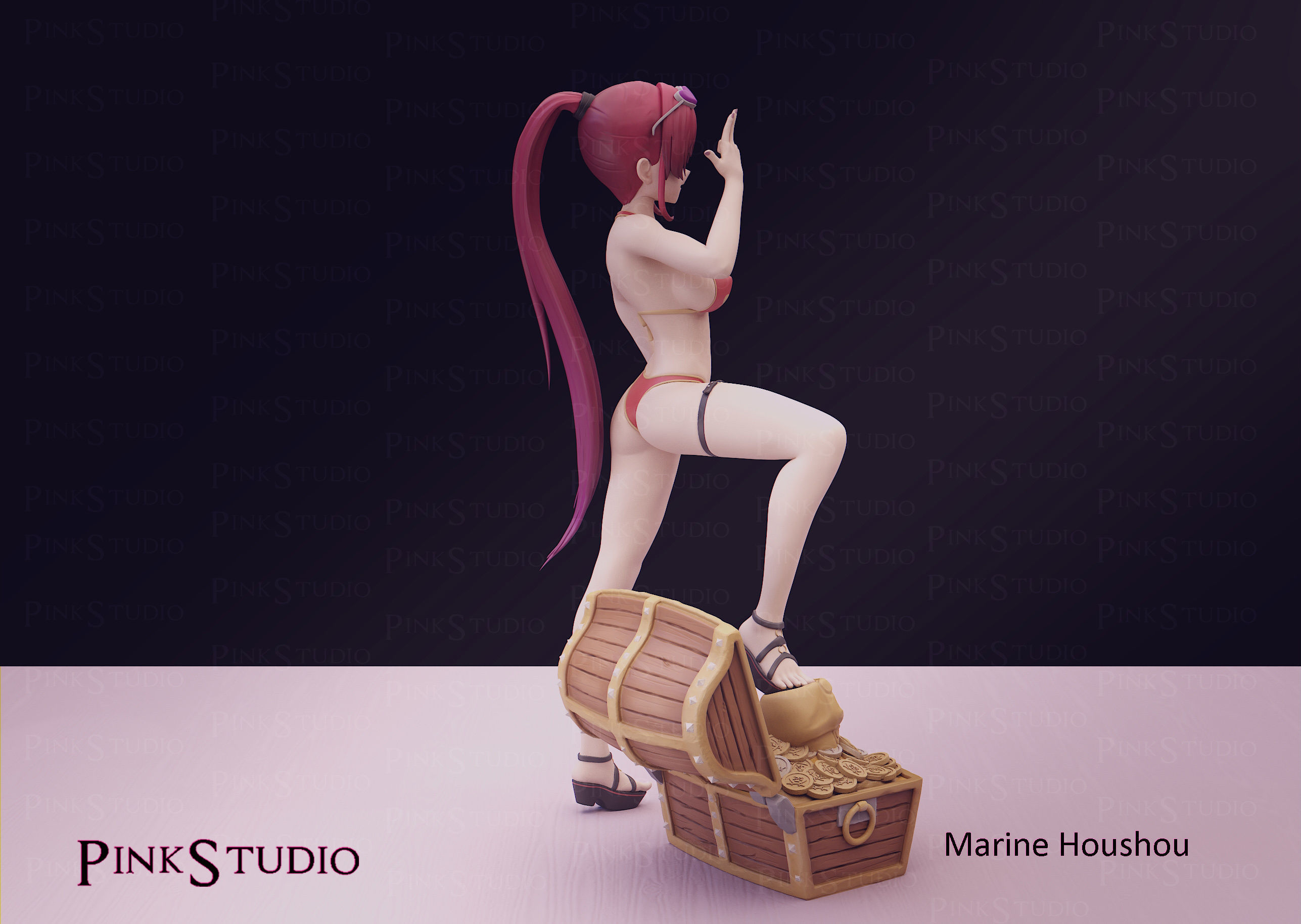 Hololive - Marine Houshou 3D print model_4