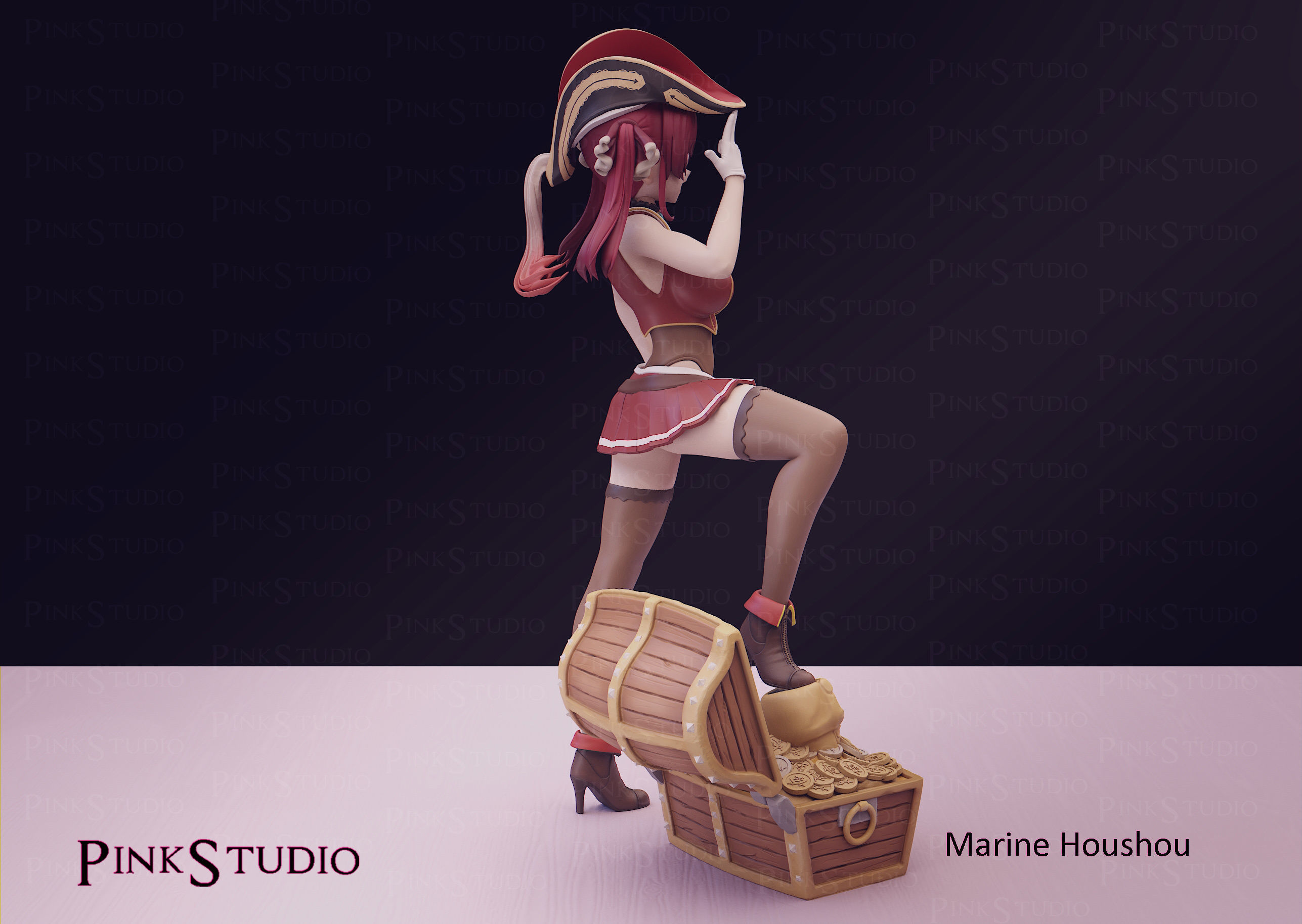 Hololive - Marine Houshou 3D print model_3