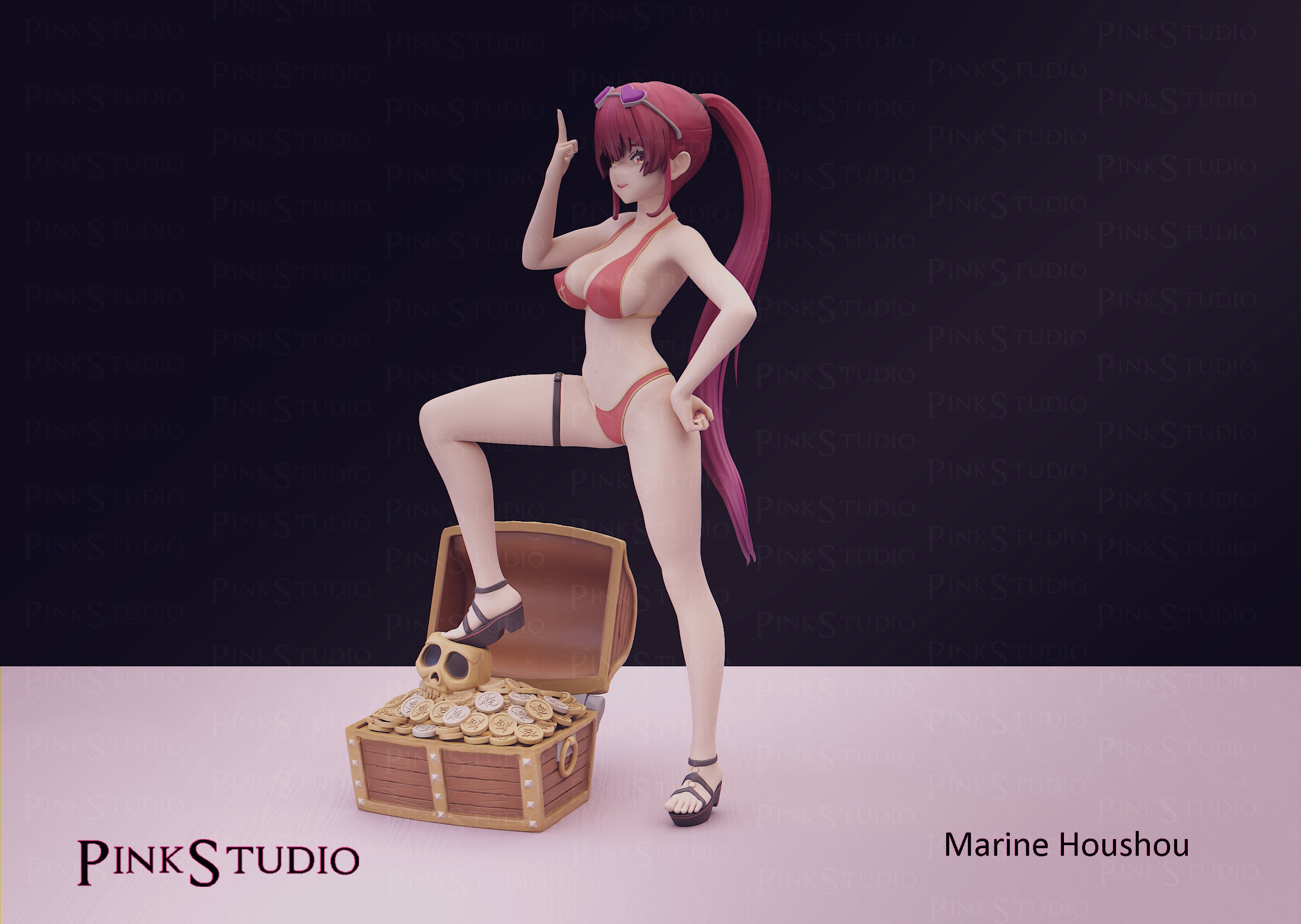 Hololive - Marine Houshou 3D print model_8