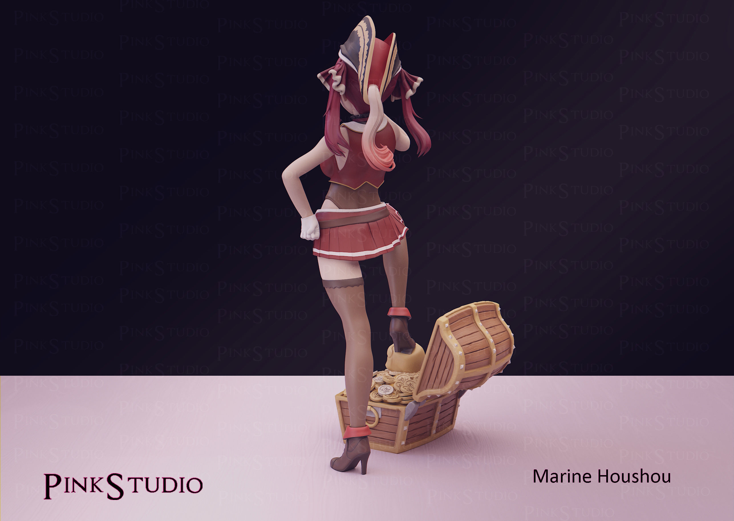 Hololive - Marine Houshou 3D print model_5