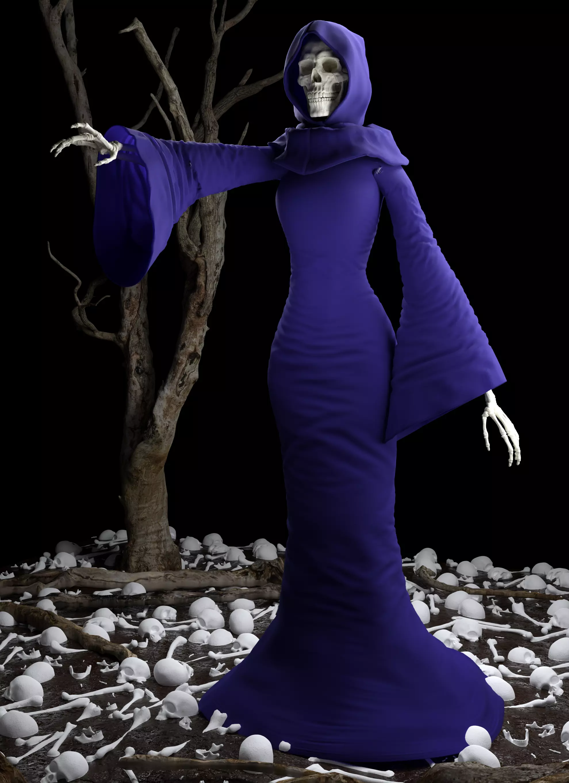 Mistress Death - Marvel Cosmic Entity 3D Model Low-poly 3D model