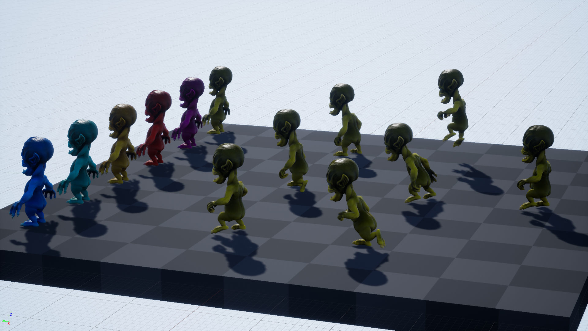 Scary alien Low-poly 3D model_13