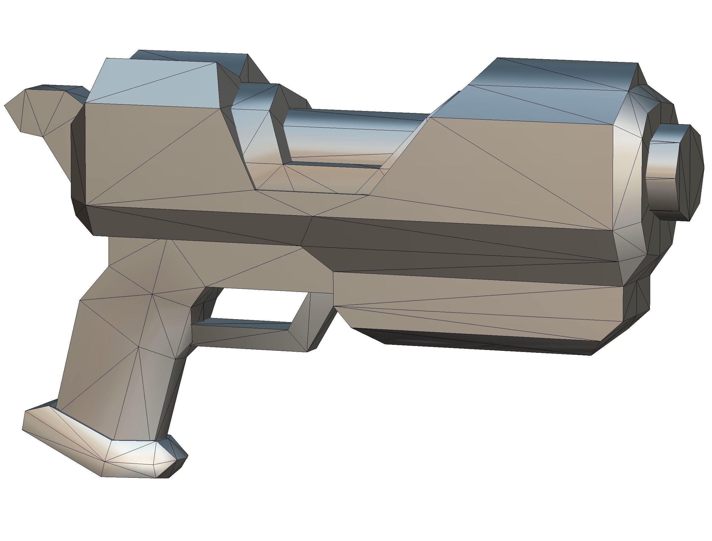 LowPoly Sci-FiCartoon Weapons Union Set Low-poly 3D model_20