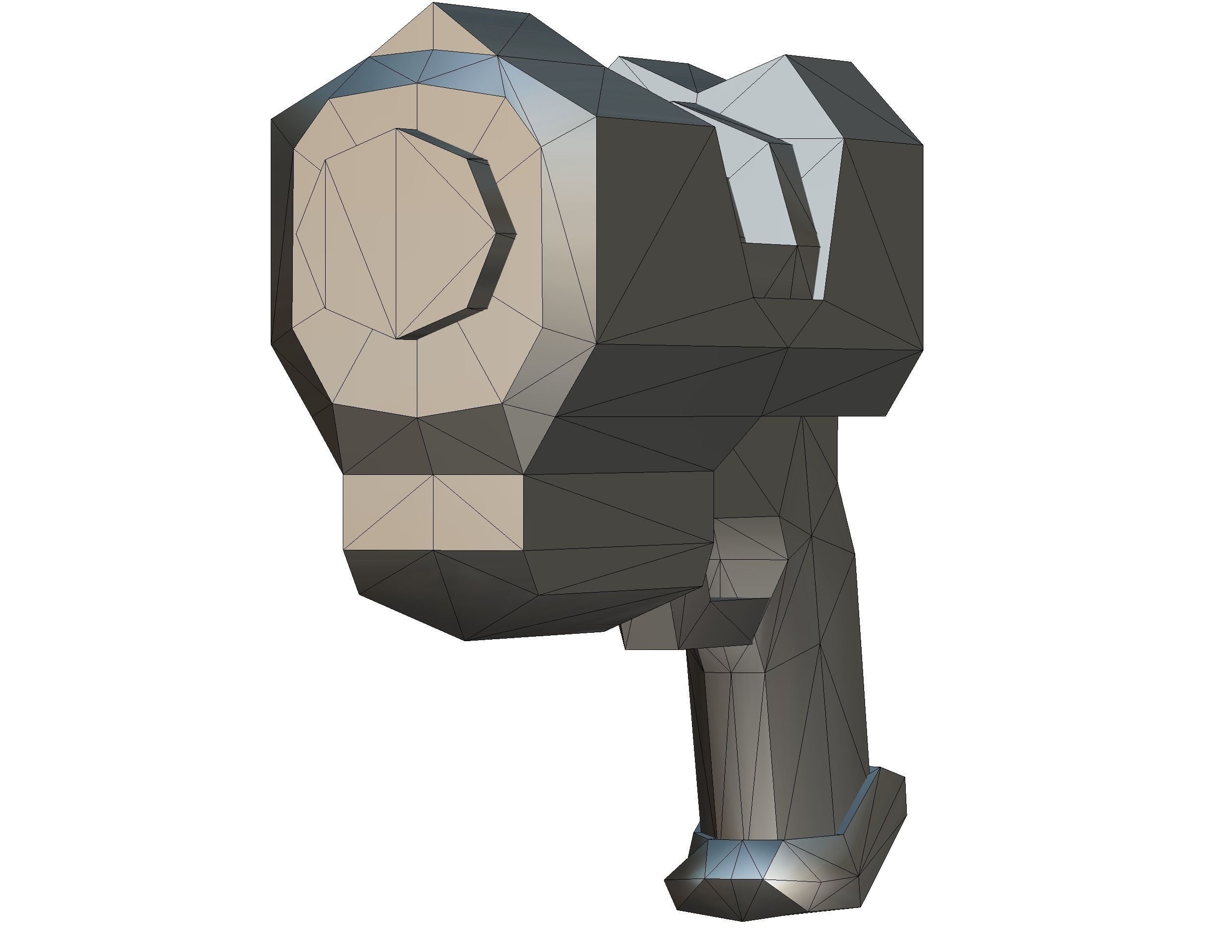 LowPoly Sci-FiCartoon Weapons Union Set Low-poly 3D model_18