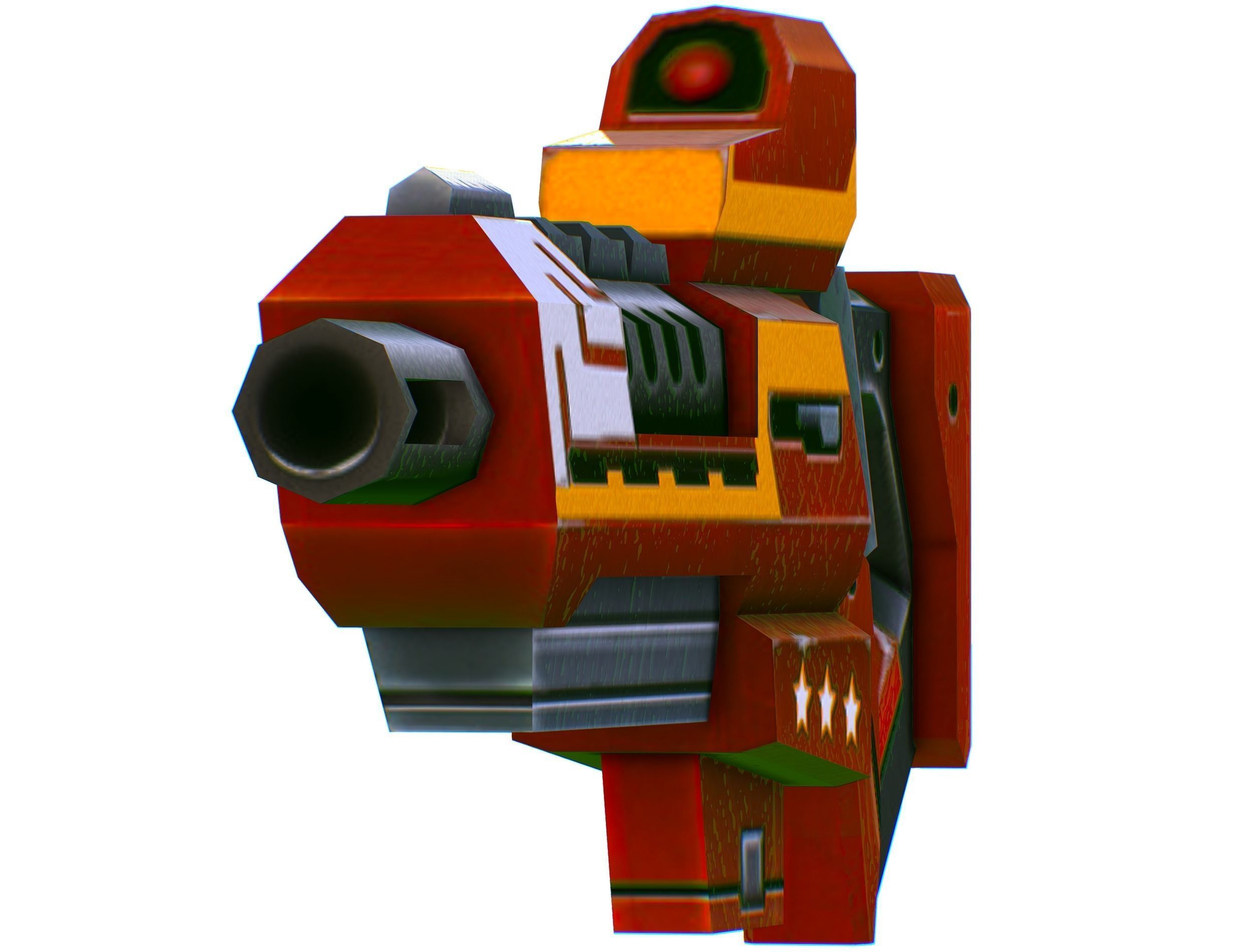 LowPoly Sci-FiCartoon Weapons Union Set Low-poly 3D model_39