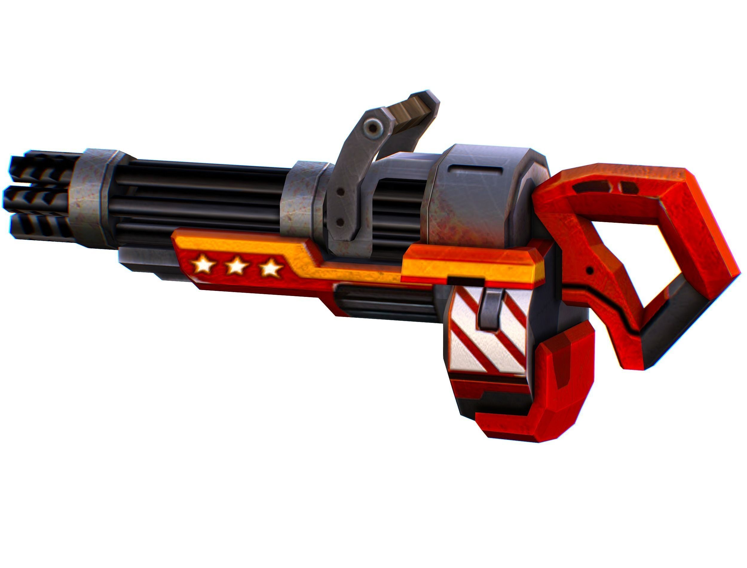 LowPoly Sci-FiCartoon Weapons Union Set Low-poly 3D model_69