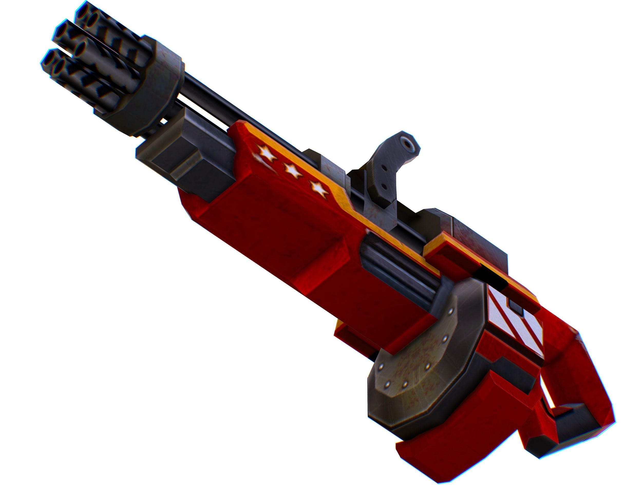 LowPoly Sci-FiCartoon Weapons Union Set Low-poly 3D model_71