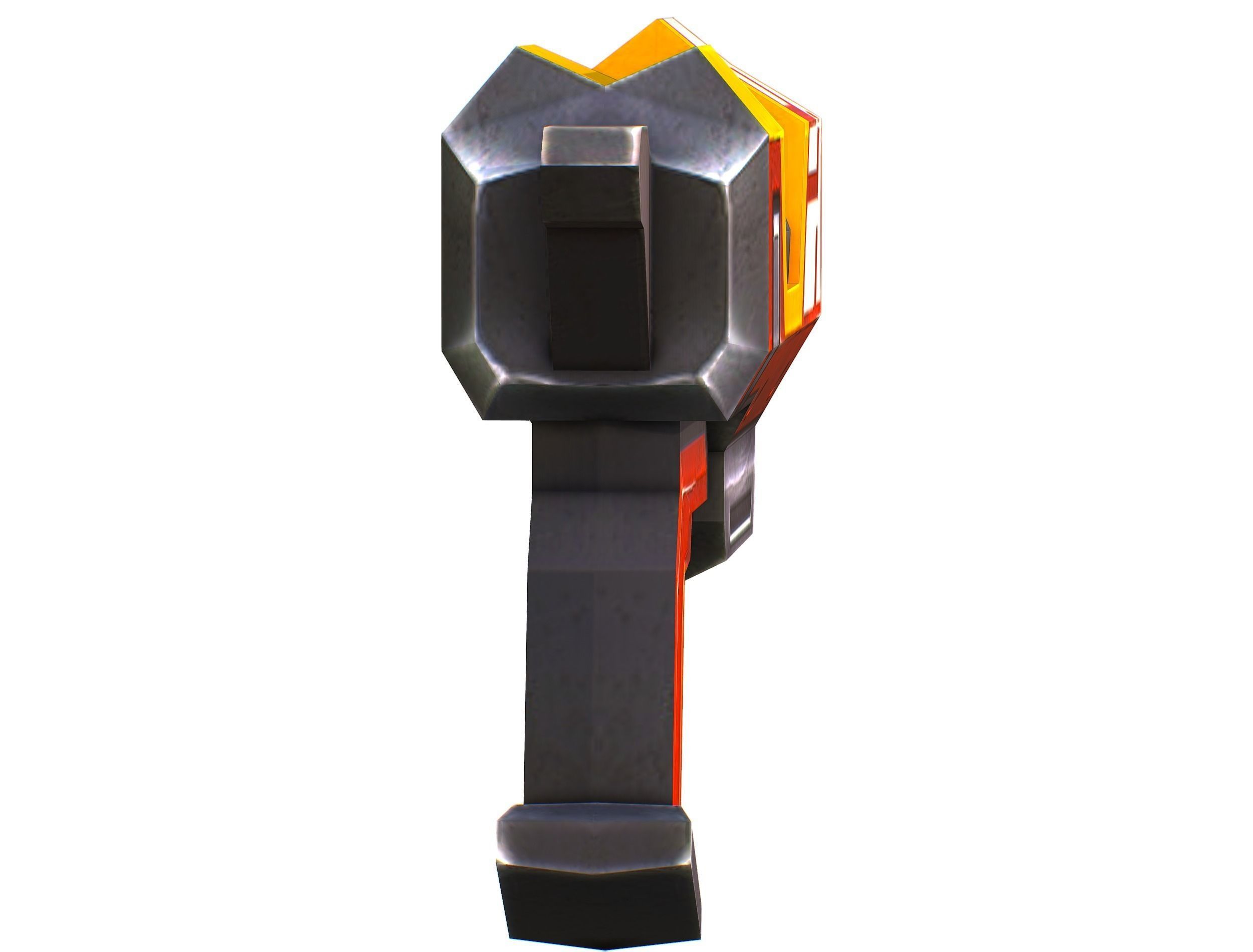 LowPoly Sci-FiCartoon Weapons Union Set Low-poly 3D model_5