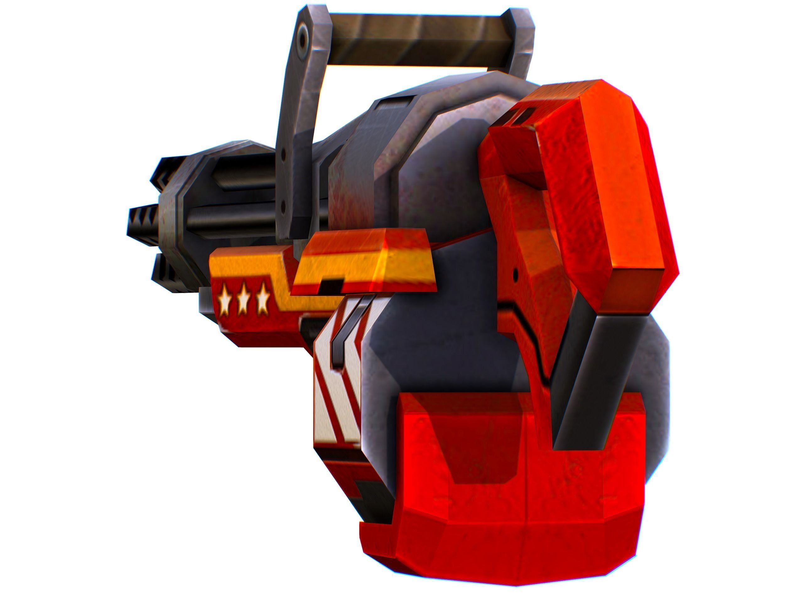 LowPoly Sci-FiCartoon Weapons Union Set Low-poly 3D model_66