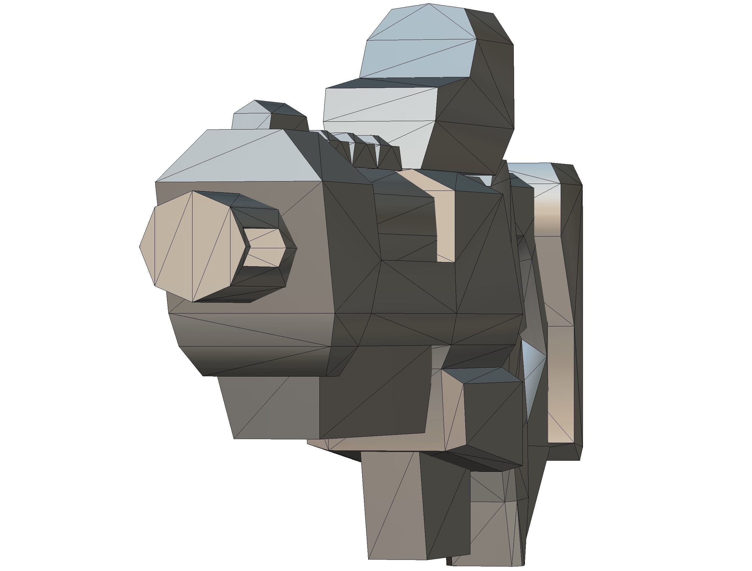 LowPoly Sci-FiCartoon Weapons Union Set Low-poly 3D model_38