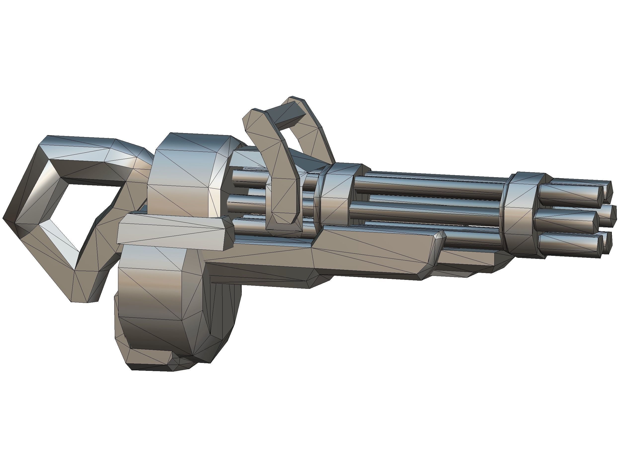 LowPoly Sci-FiCartoon Weapons Union Set Low-poly 3D model_60