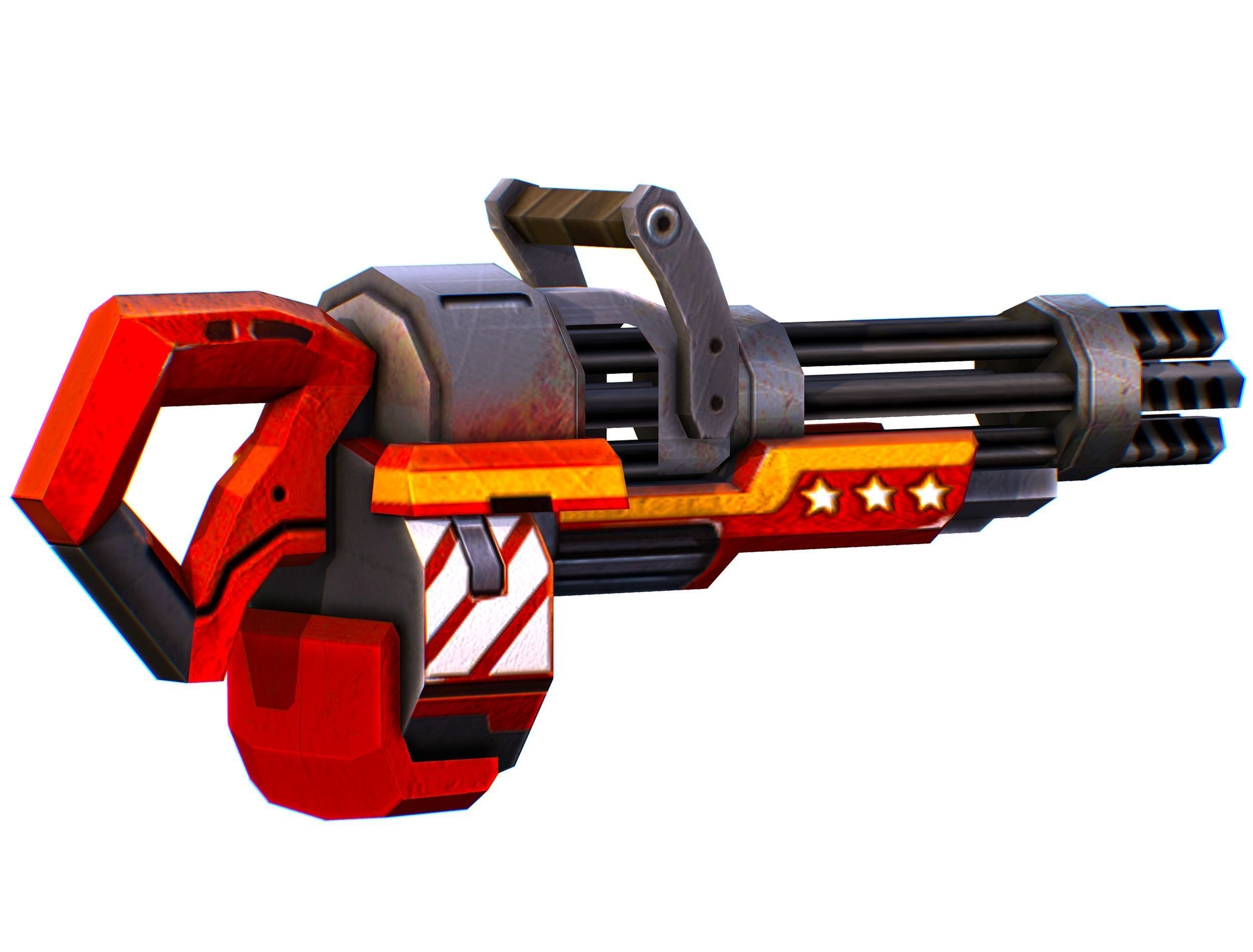 LowPoly Sci-FiCartoon Weapons Union Set Low-poly 3D model_59