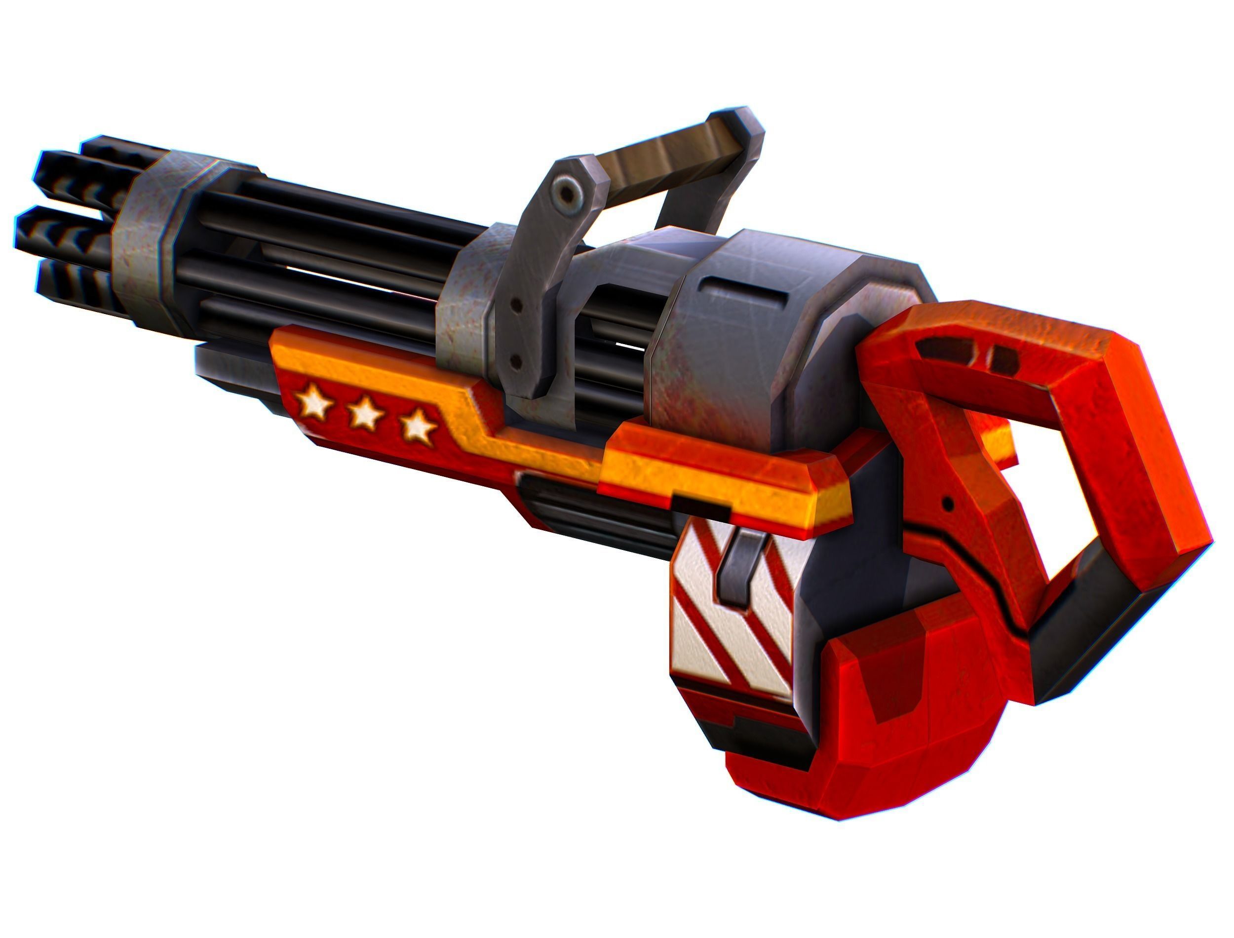 LowPoly Sci-FiCartoon Weapons Union Set Low-poly 3D model_68