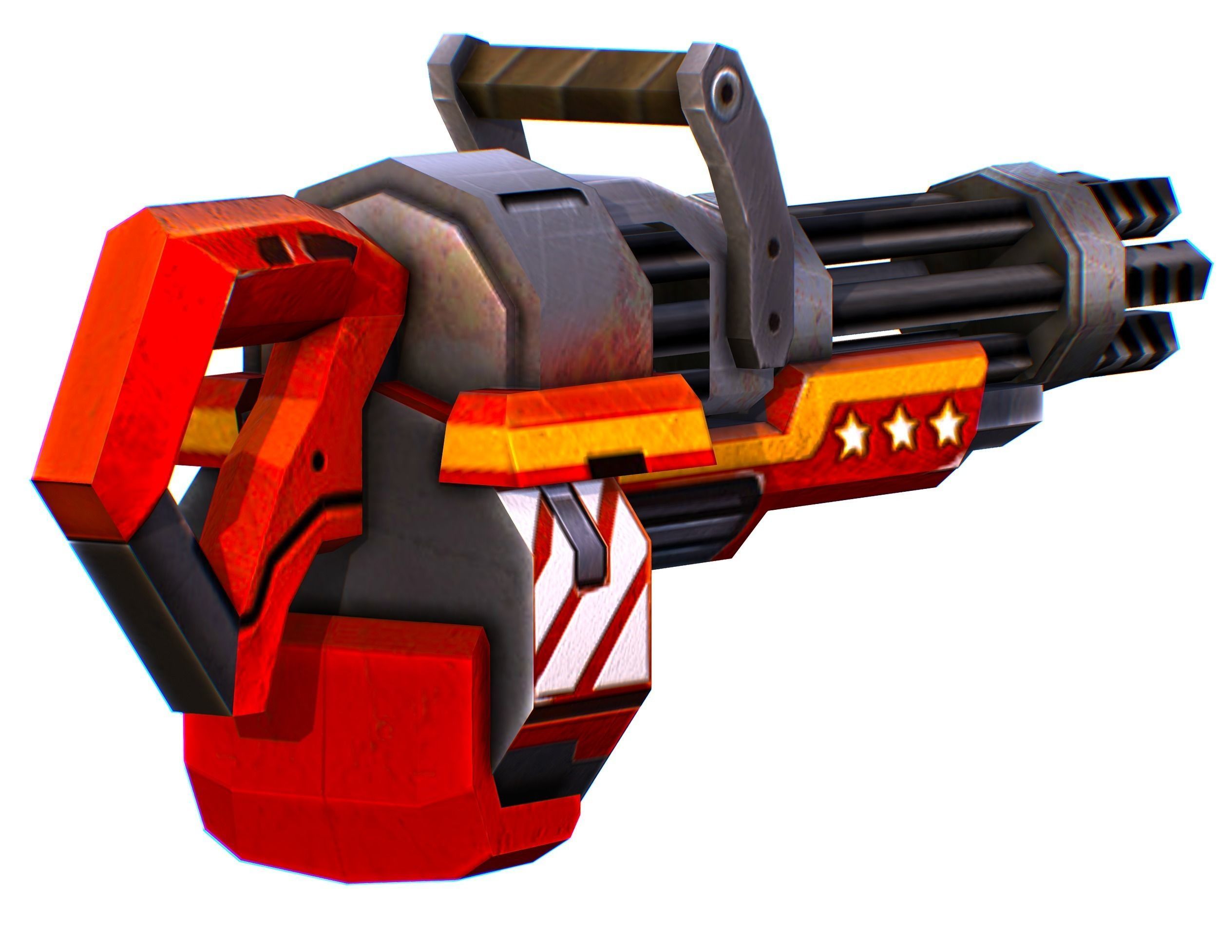 LowPoly Sci-FiCartoon Weapons Union Set Low-poly 3D model_61