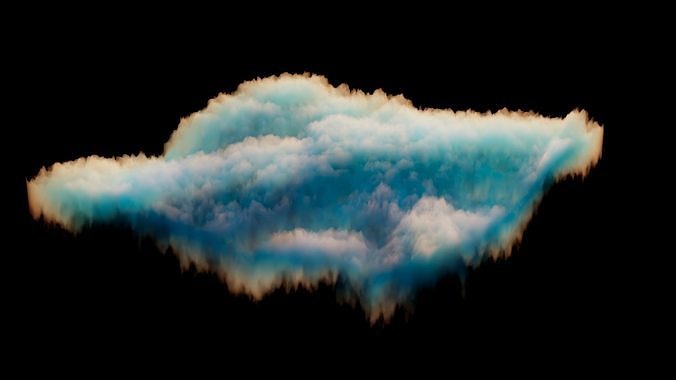 Clouds in sky - cloud Free 3D model