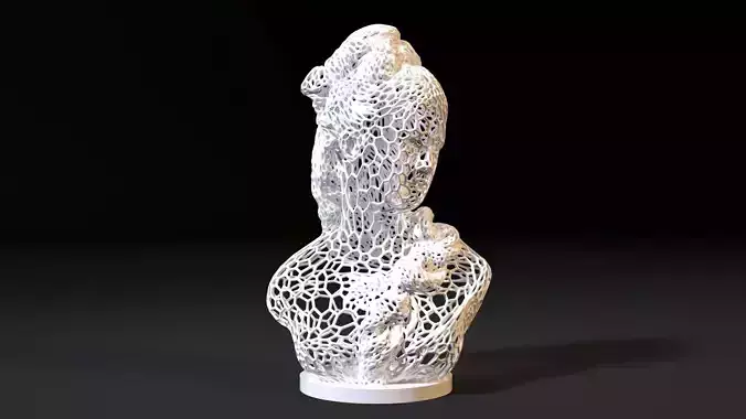 Bust girl 3D print model