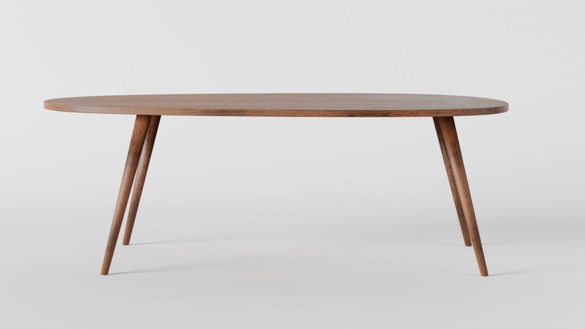 Wooden Coffee table 3D model_2