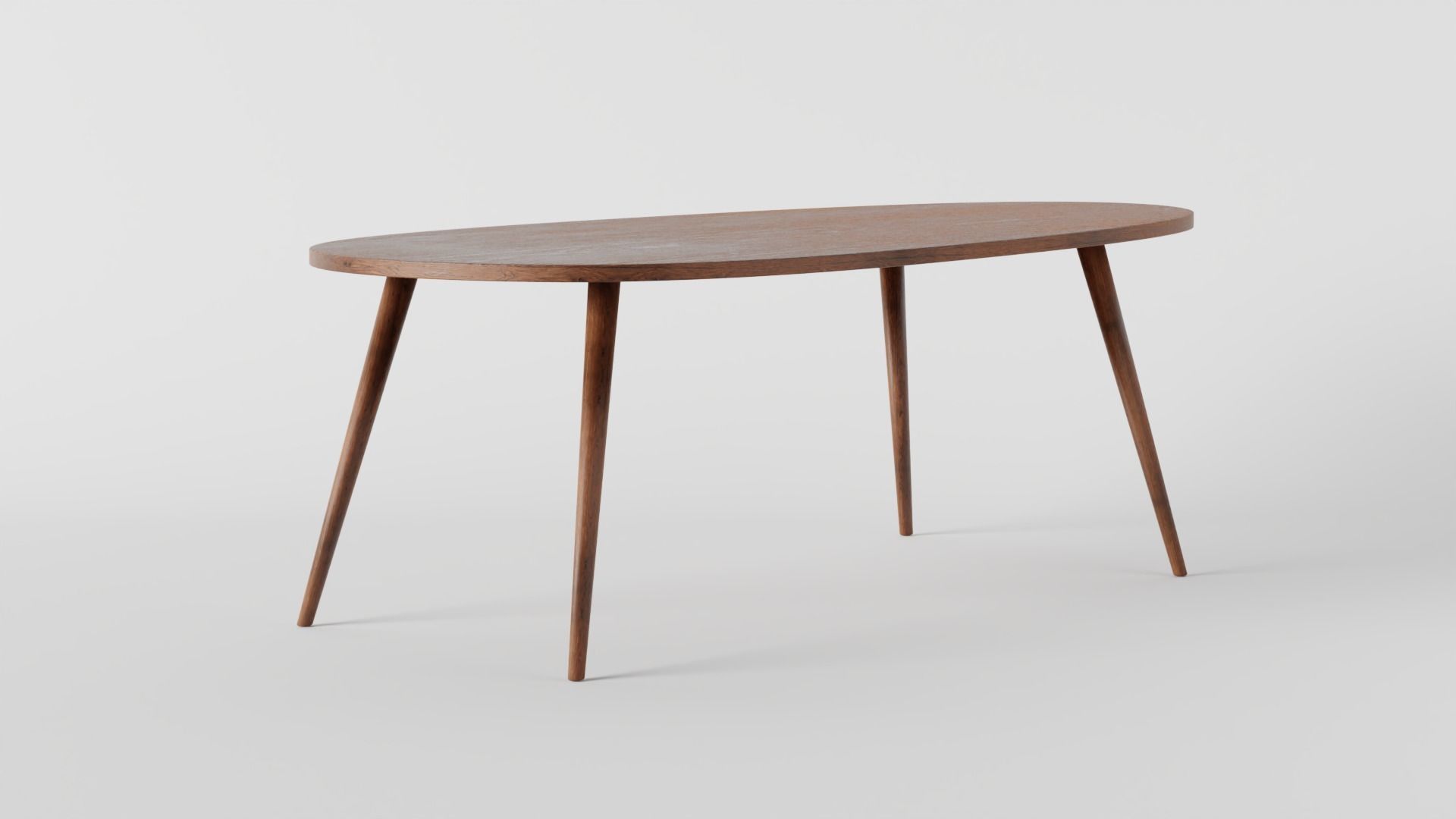 Wooden Coffee table 3D model_1
