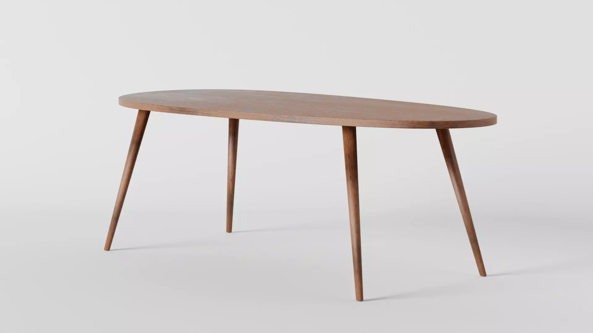 Wooden Coffee table 3D model_0
