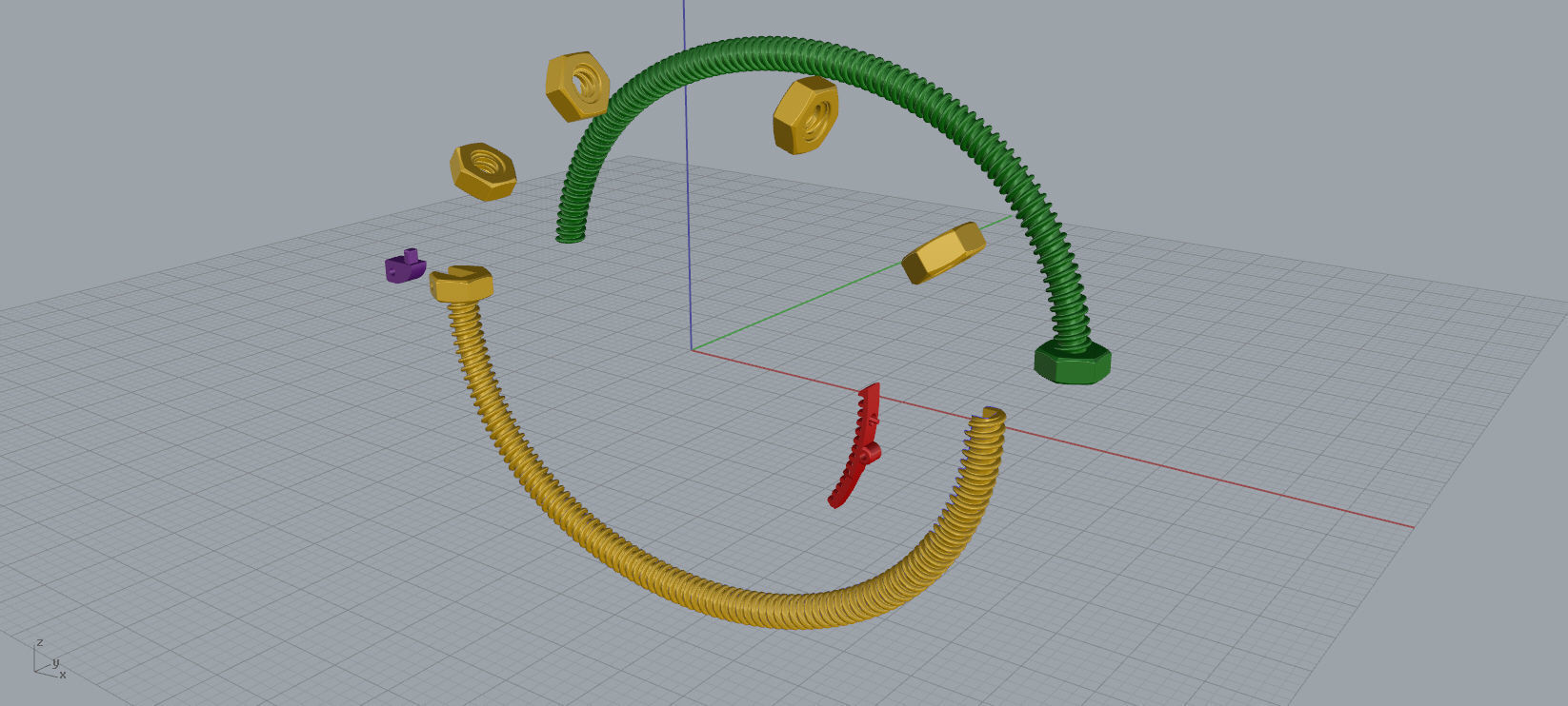 Woman Bracelet Thin Version 3D print model D28 3D print model_12