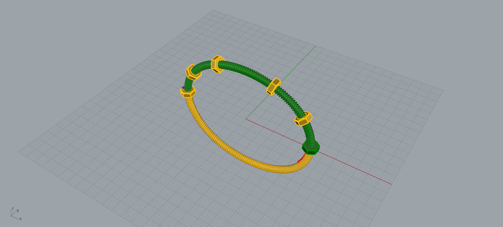 Woman Bracelet Thin Version 3D print model D28 3D print model_8