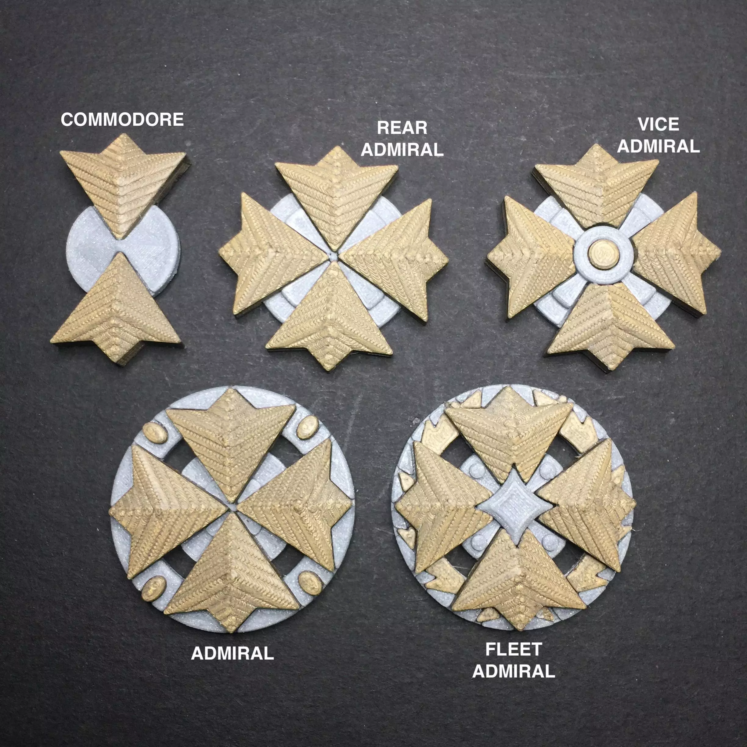 Star Trek TWoK Flag Rank Insignia 3D print model_0