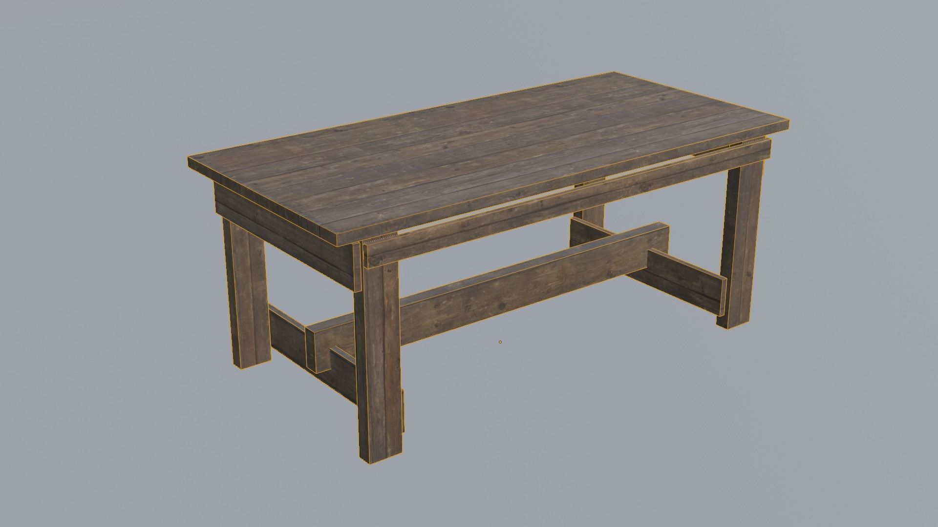 Simple Wooden Table free VR / AR / low-poly 3D model | CGTrader