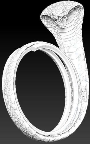 Cobra ring 3D print model