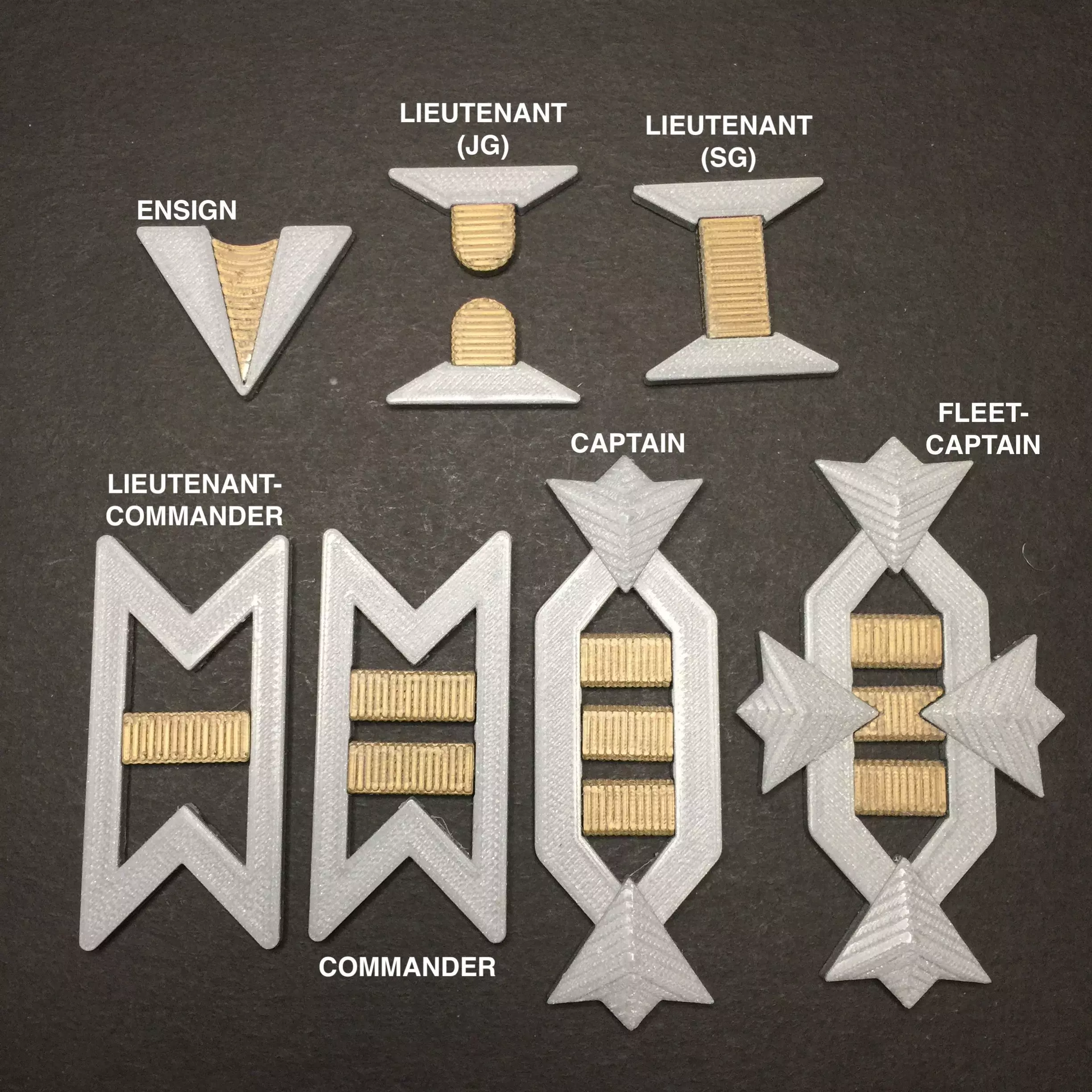 Star Trek TWoK era Line Rank Insignia 3D print model_0