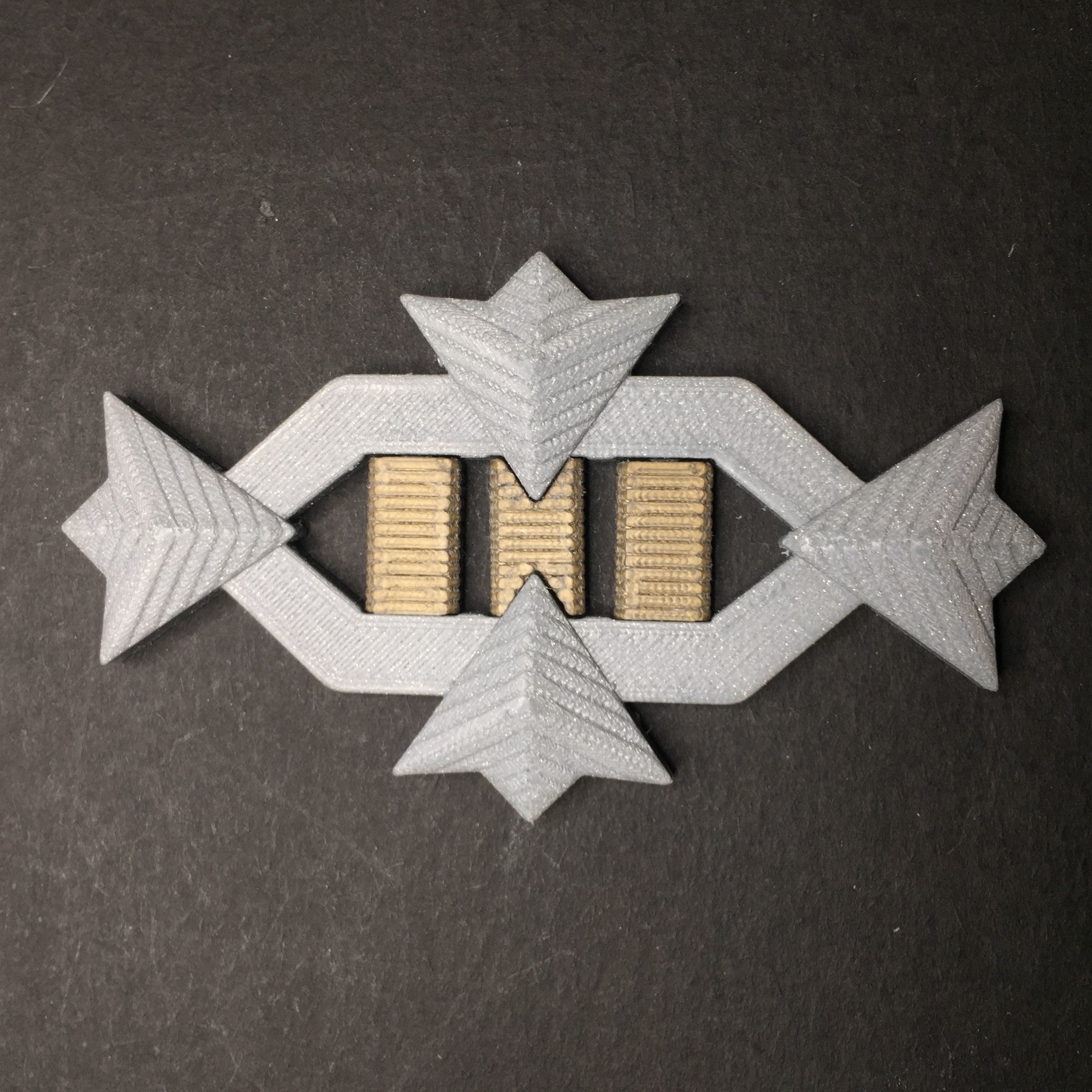 Star Trek TWoK era Line Rank Insignia 3D print model_7