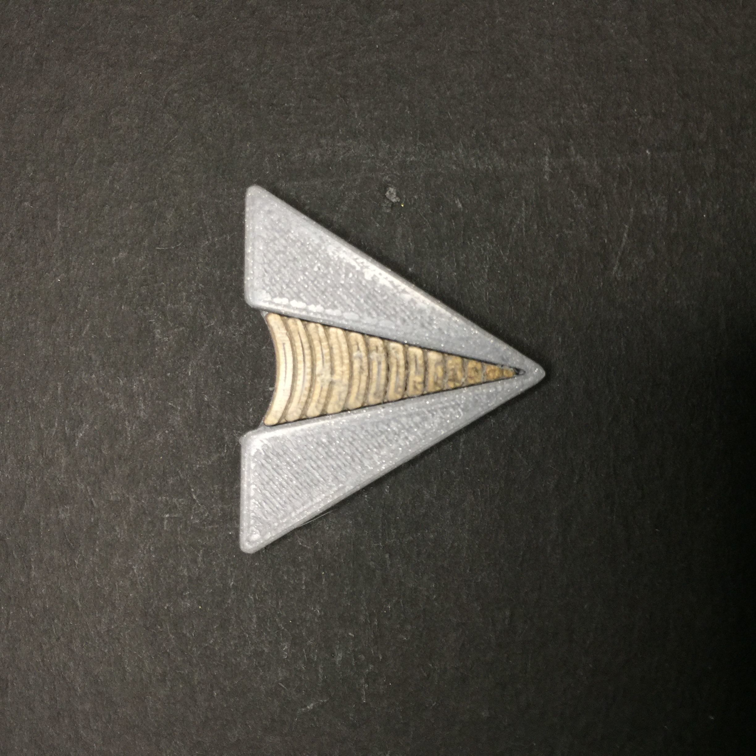 Star Trek TWoK era Line Rank Insignia 3D print model_1