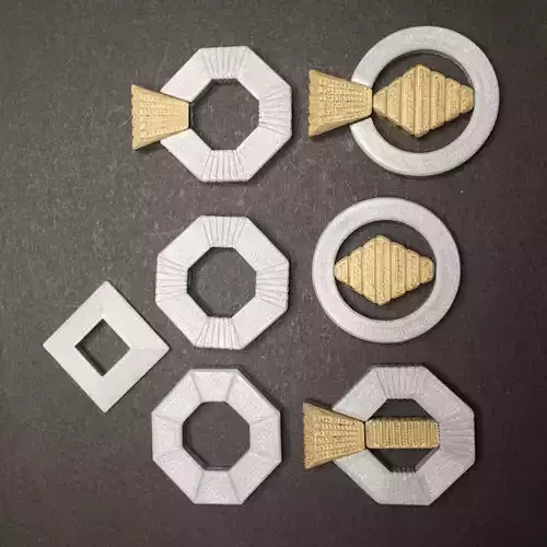 Star Trek TWoK era Non Commissioned Rank Insignia 3D print model