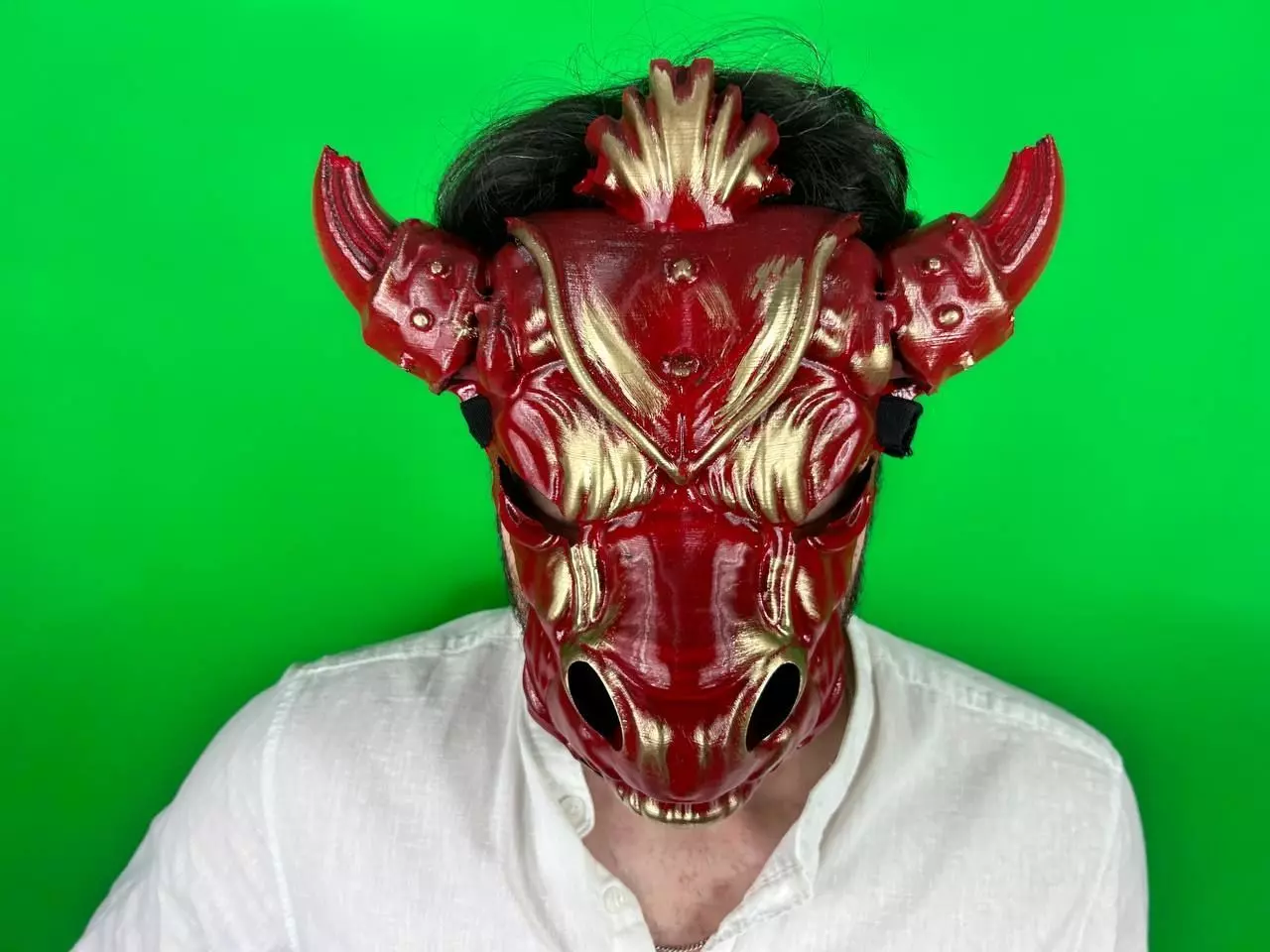 Cosplay Bull Face Mask - Angry Bull Mask 3D print model