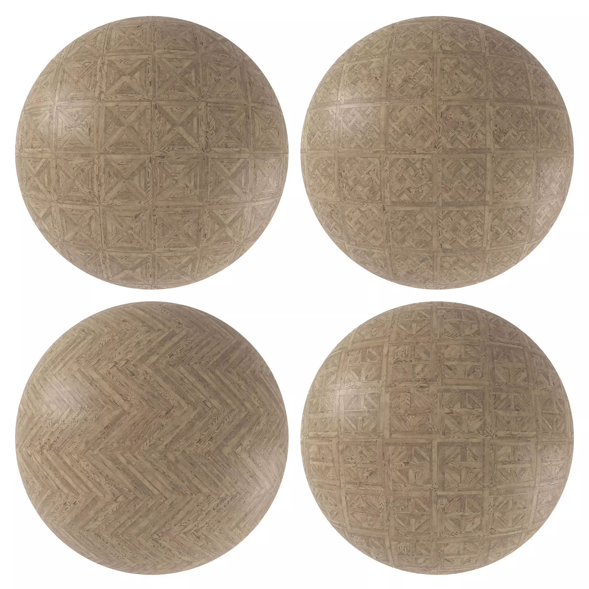 Parquet - Laminate - Wooden floor 4 in 1 3D model_0