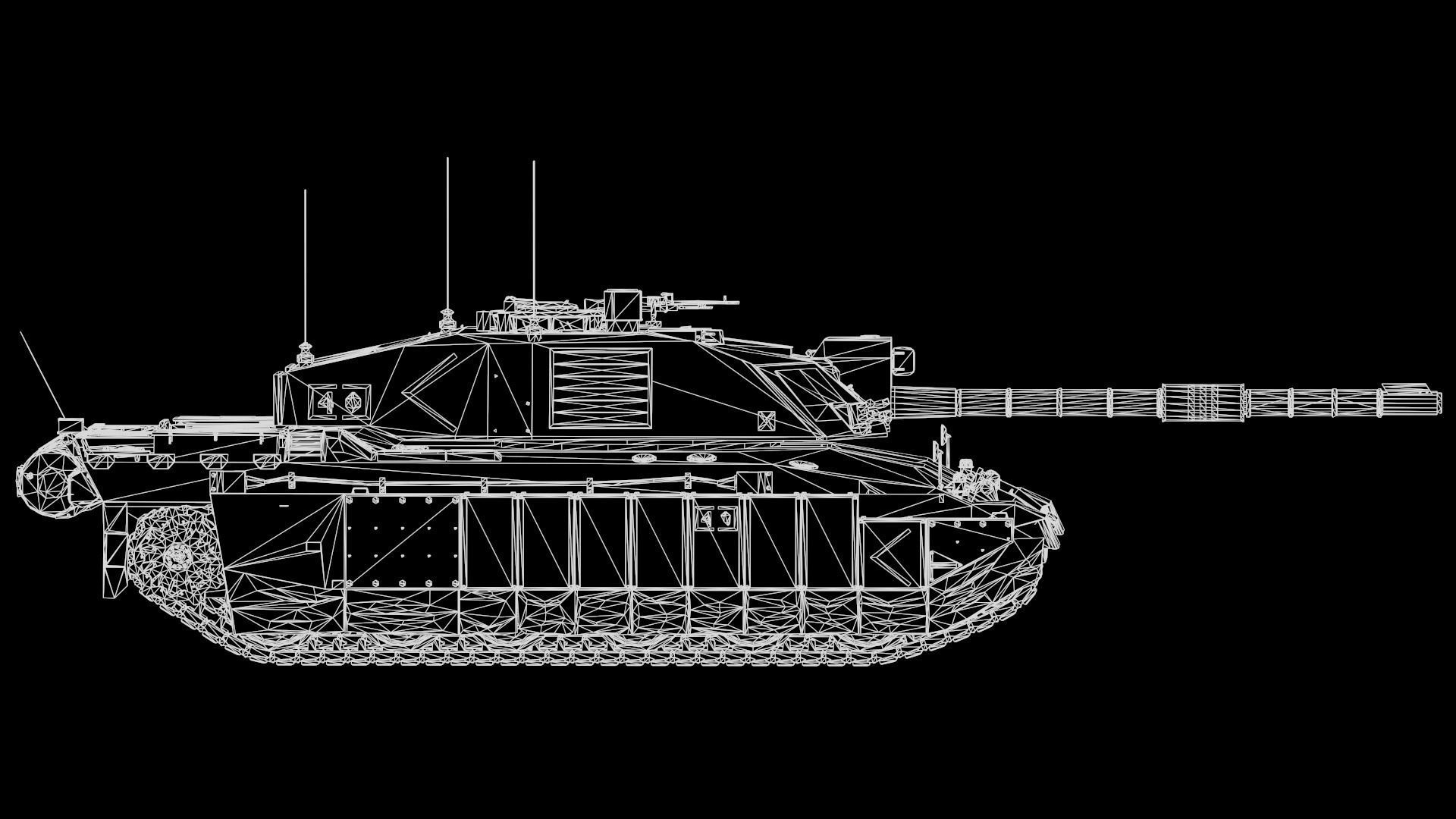 Challenger II TANK 3D model_7