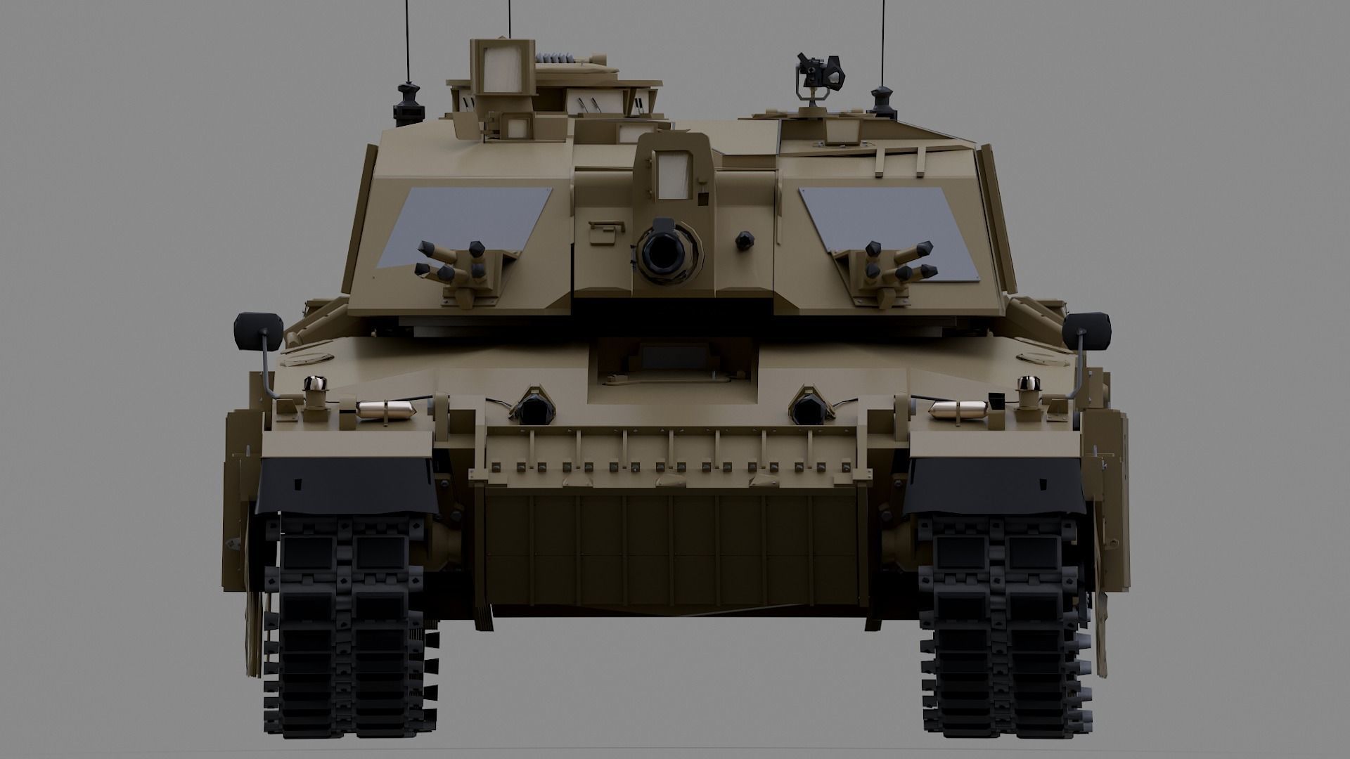 Challenger II TANK 3D model_4