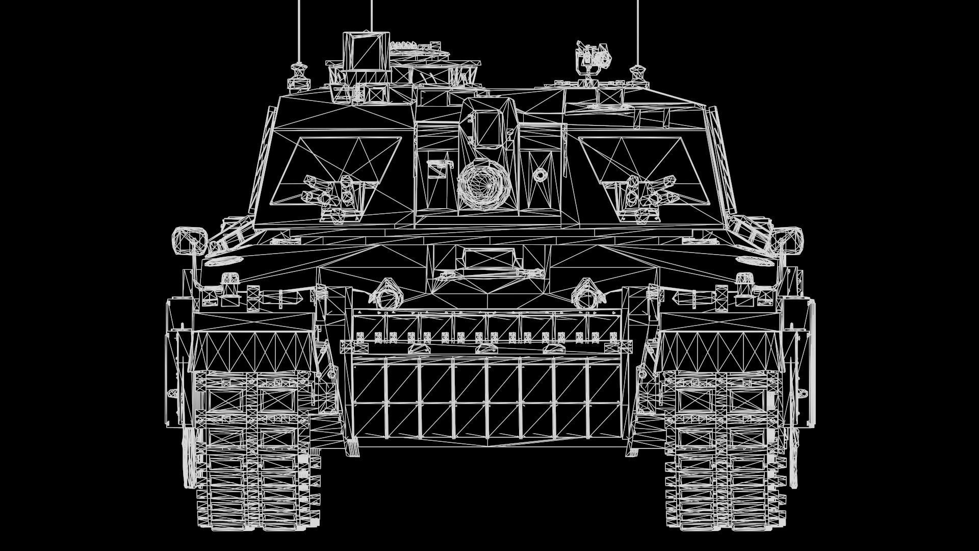 Challenger II TANK 3D model_10