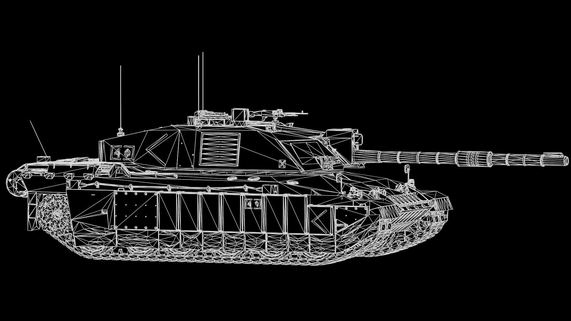 Challenger II TANK 3D model_9