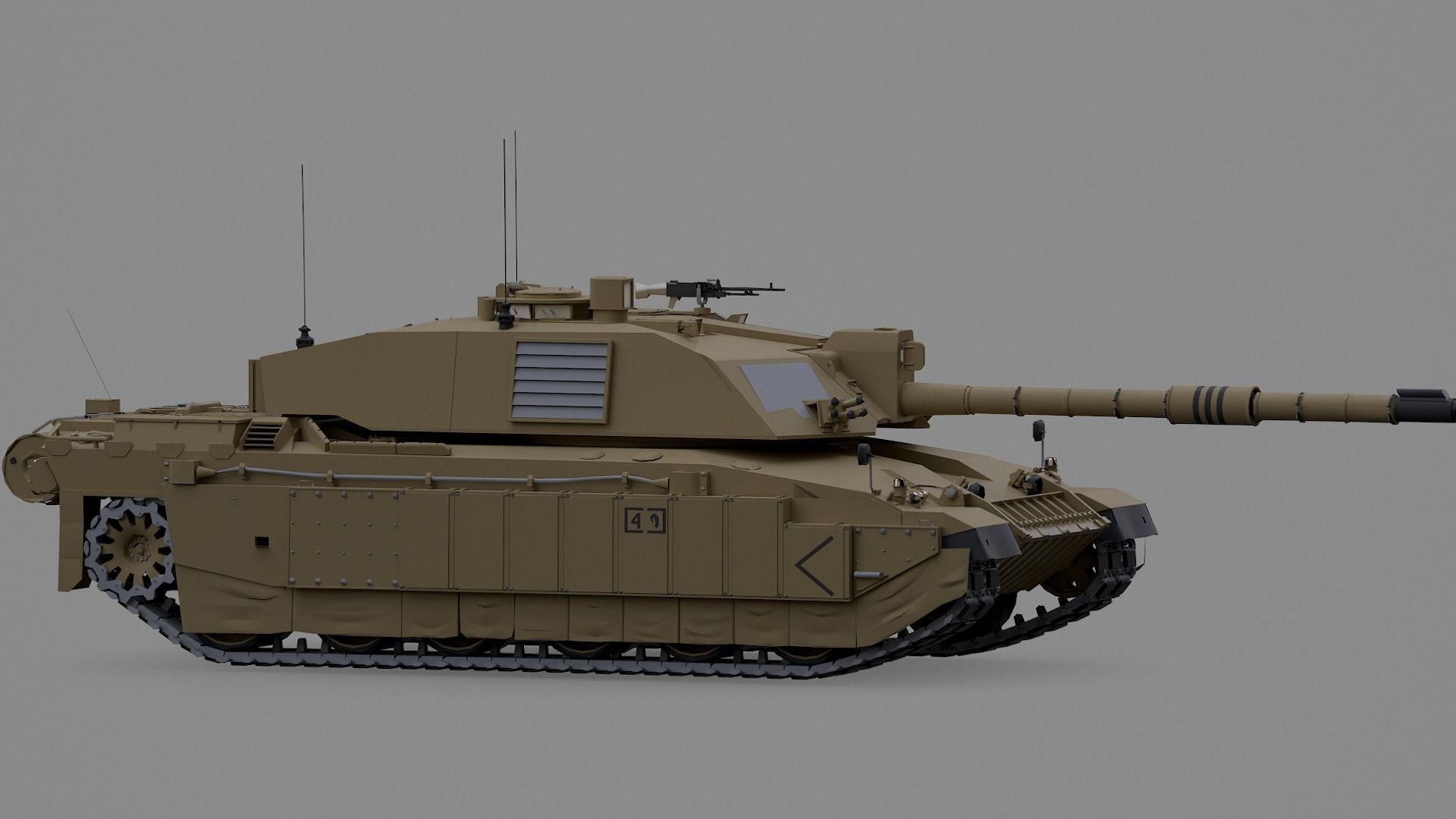 Challenger II TANK 3D model_3