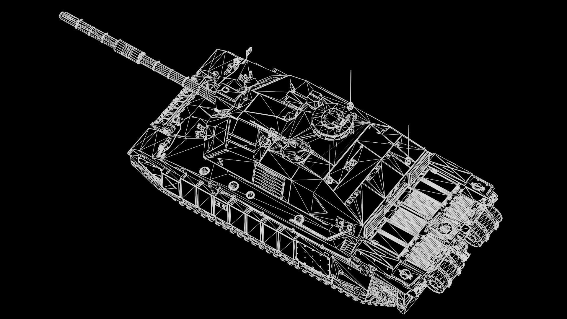 Challenger II TANK 3D model_8
