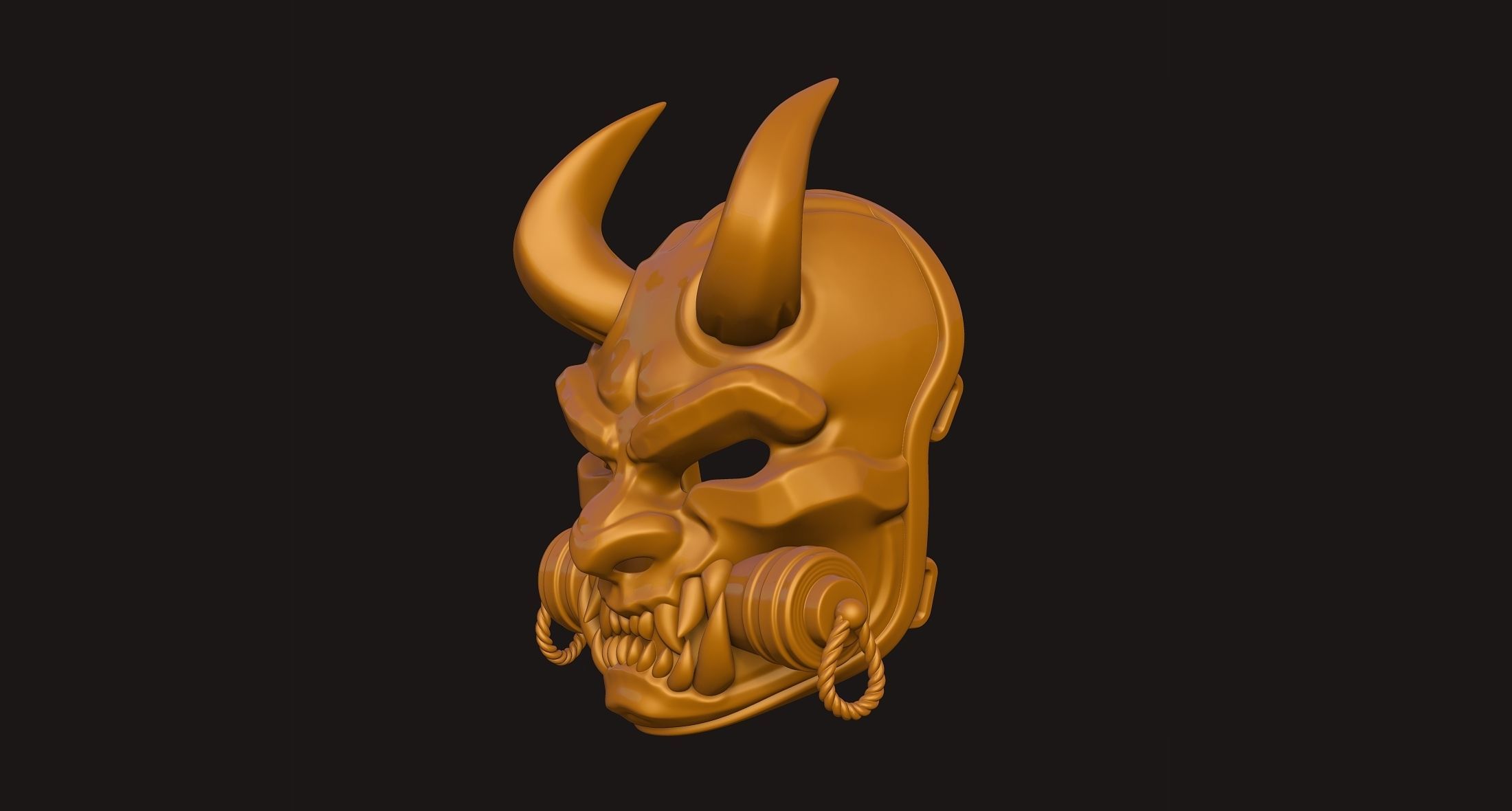 Oni Mask 3D print model_18
