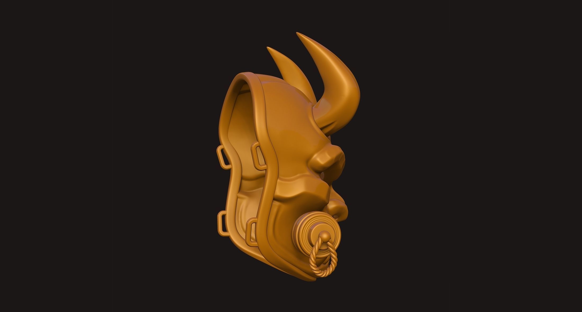 Oni Mask 3D print model_28