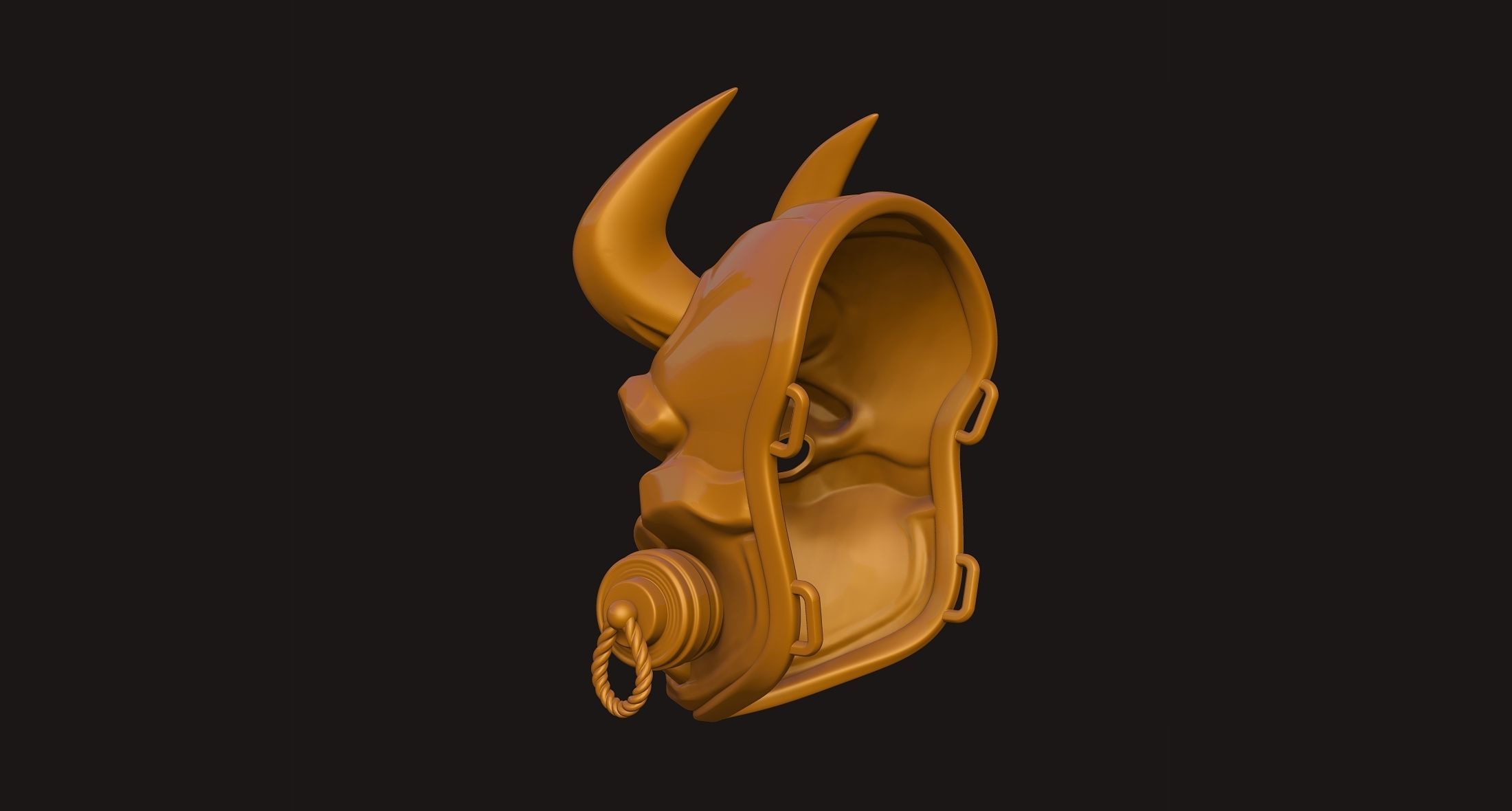 Oni Mask 3D print model_22