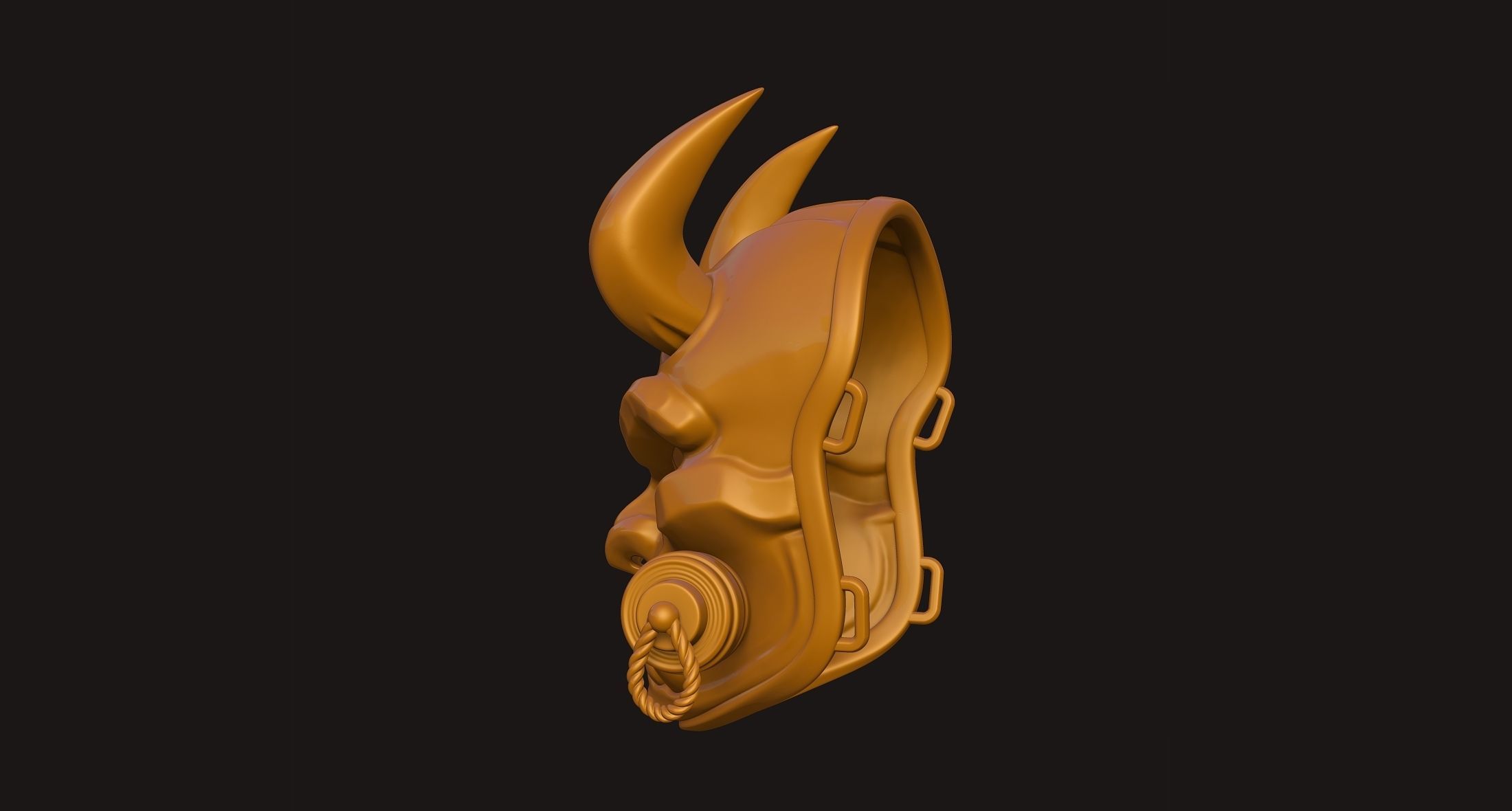 Oni Mask 3D print model_21