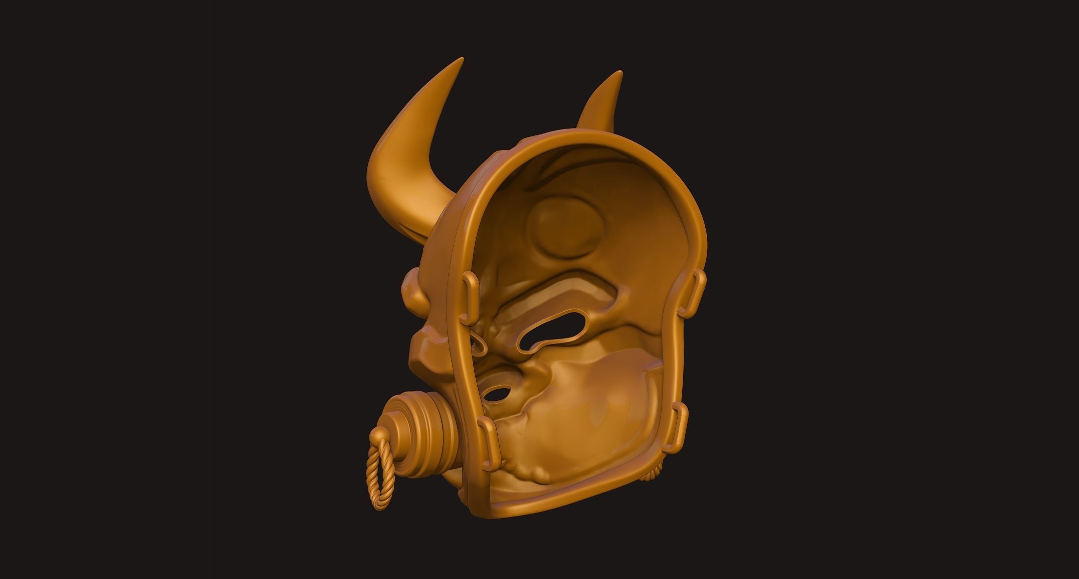 Oni Mask 3D print model_23