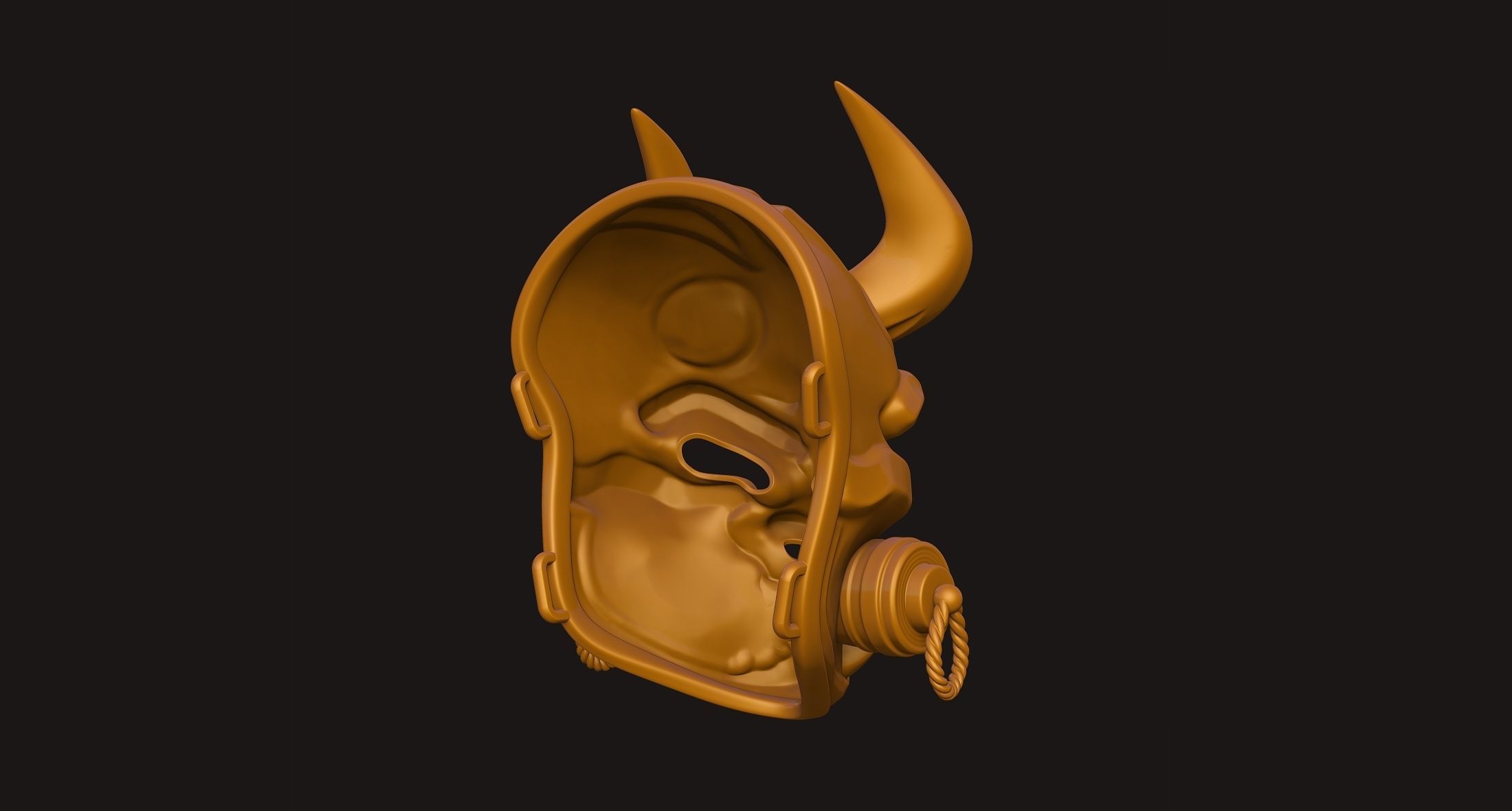 Oni Mask 3D print model_26
