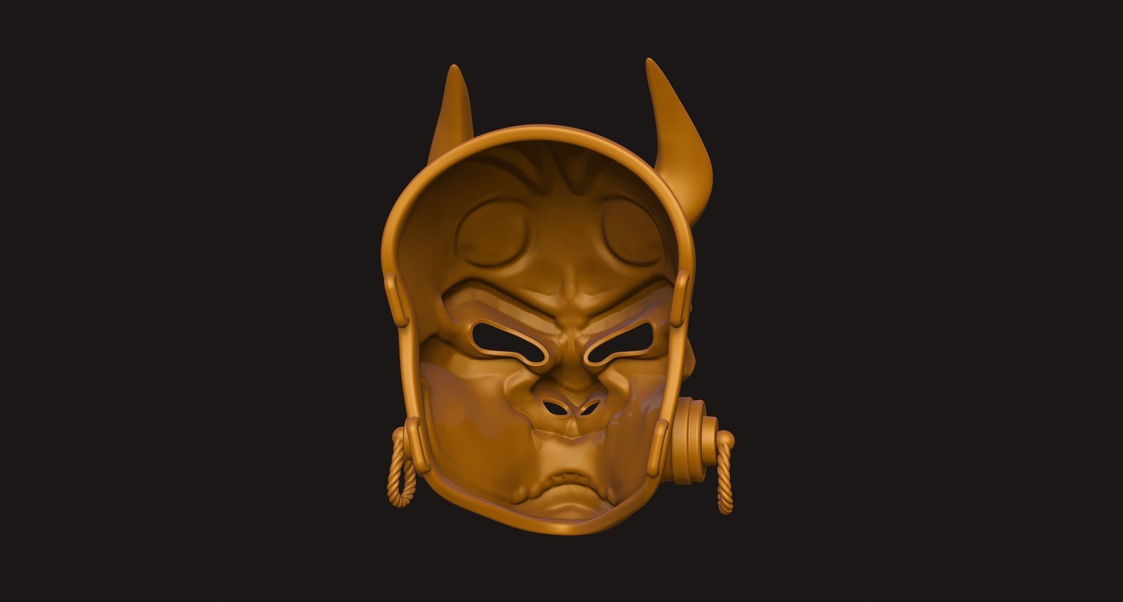 Oni Mask 3D print model_25