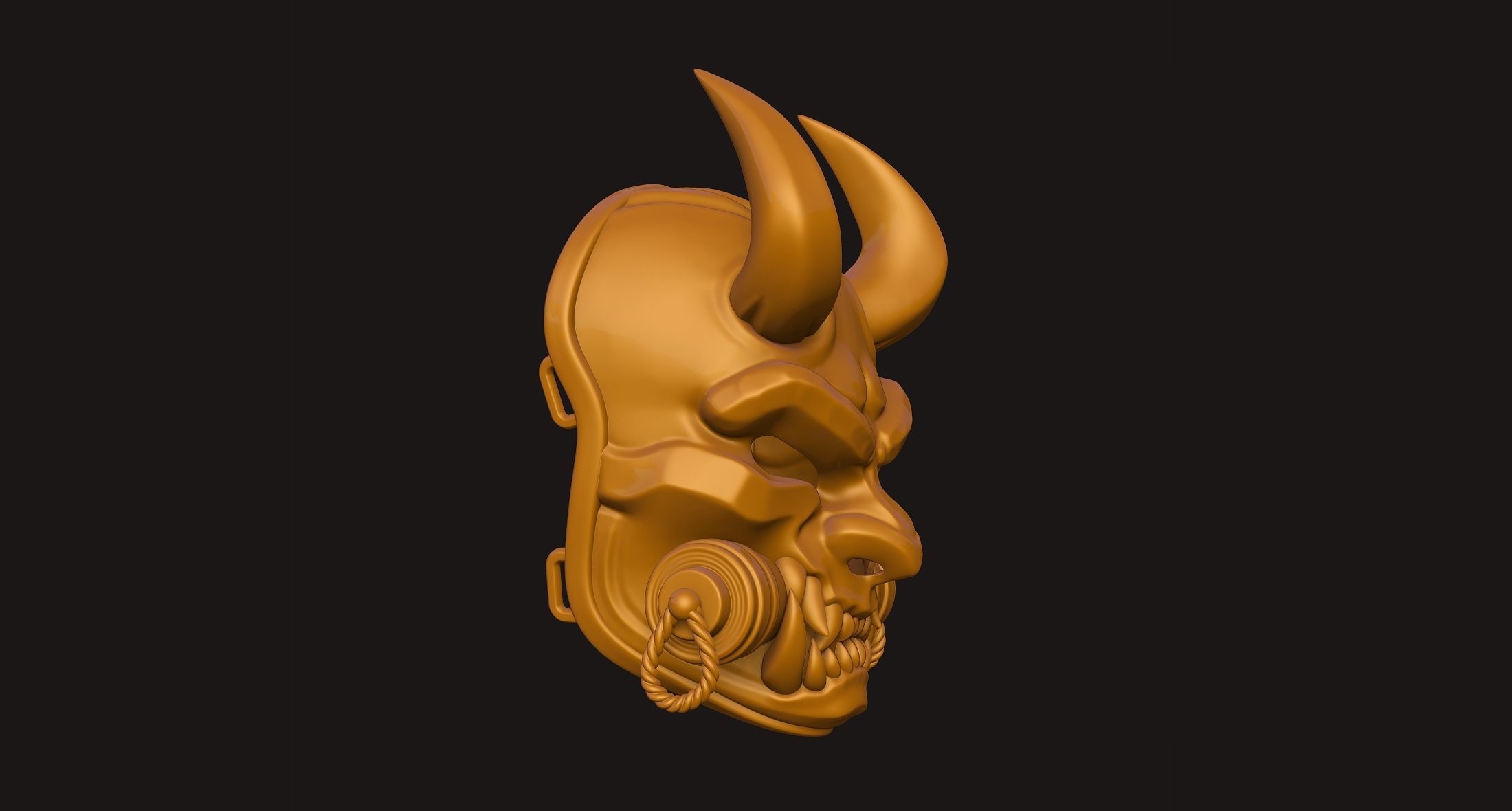 Oni Mask 3D print model_30