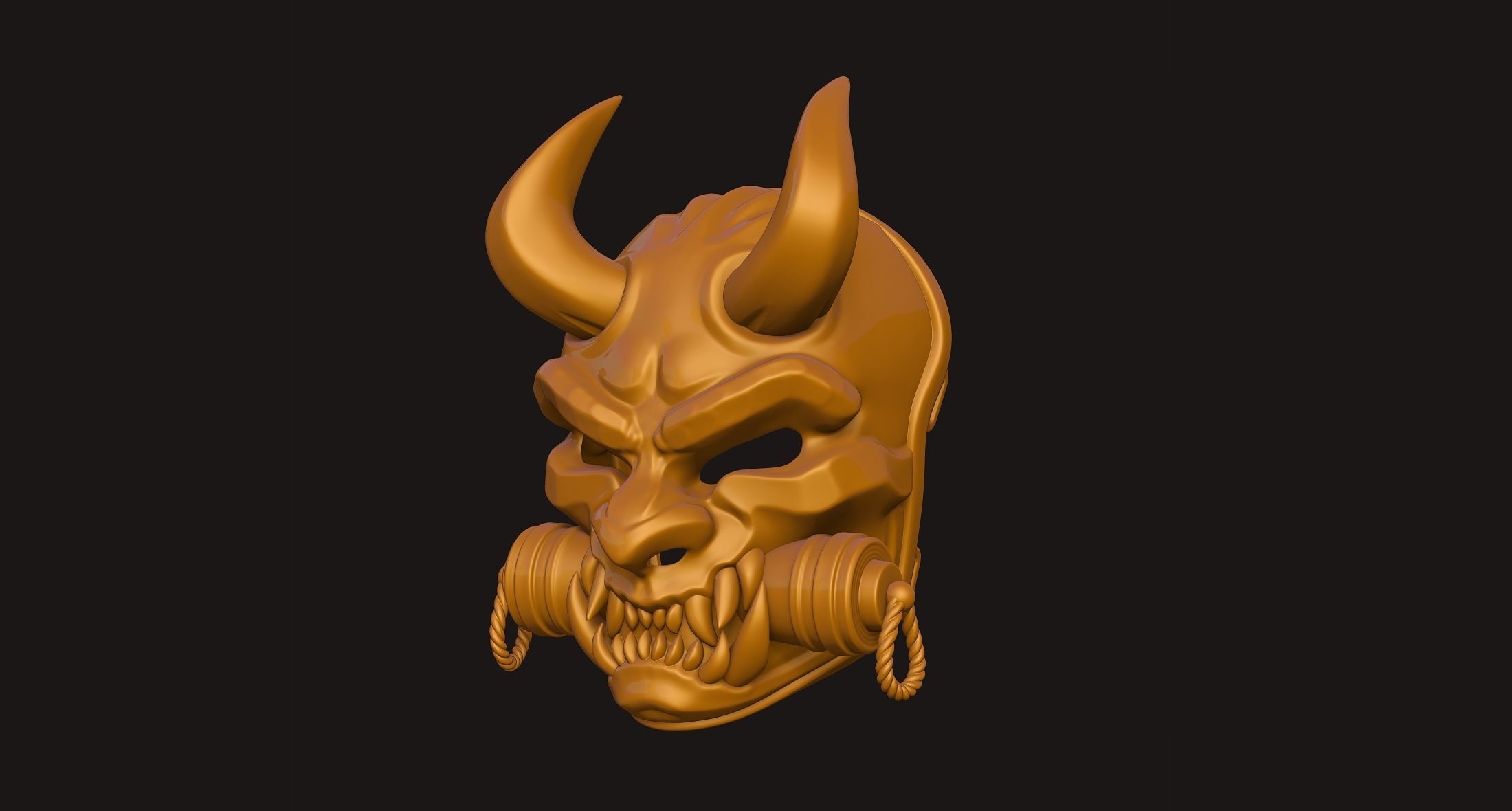 Oni Mask 3D print model_17