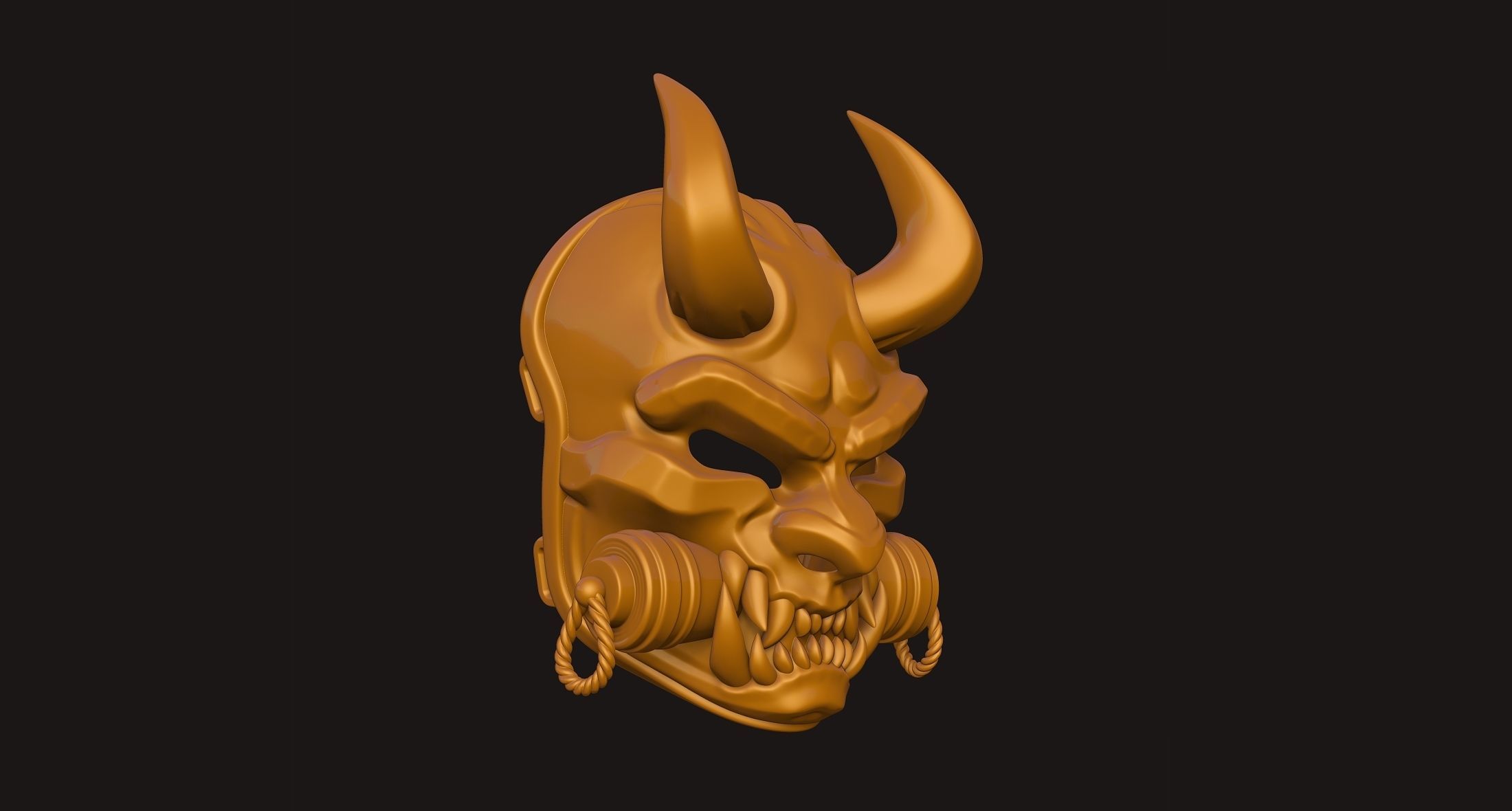 Oni Mask 3D print model_31